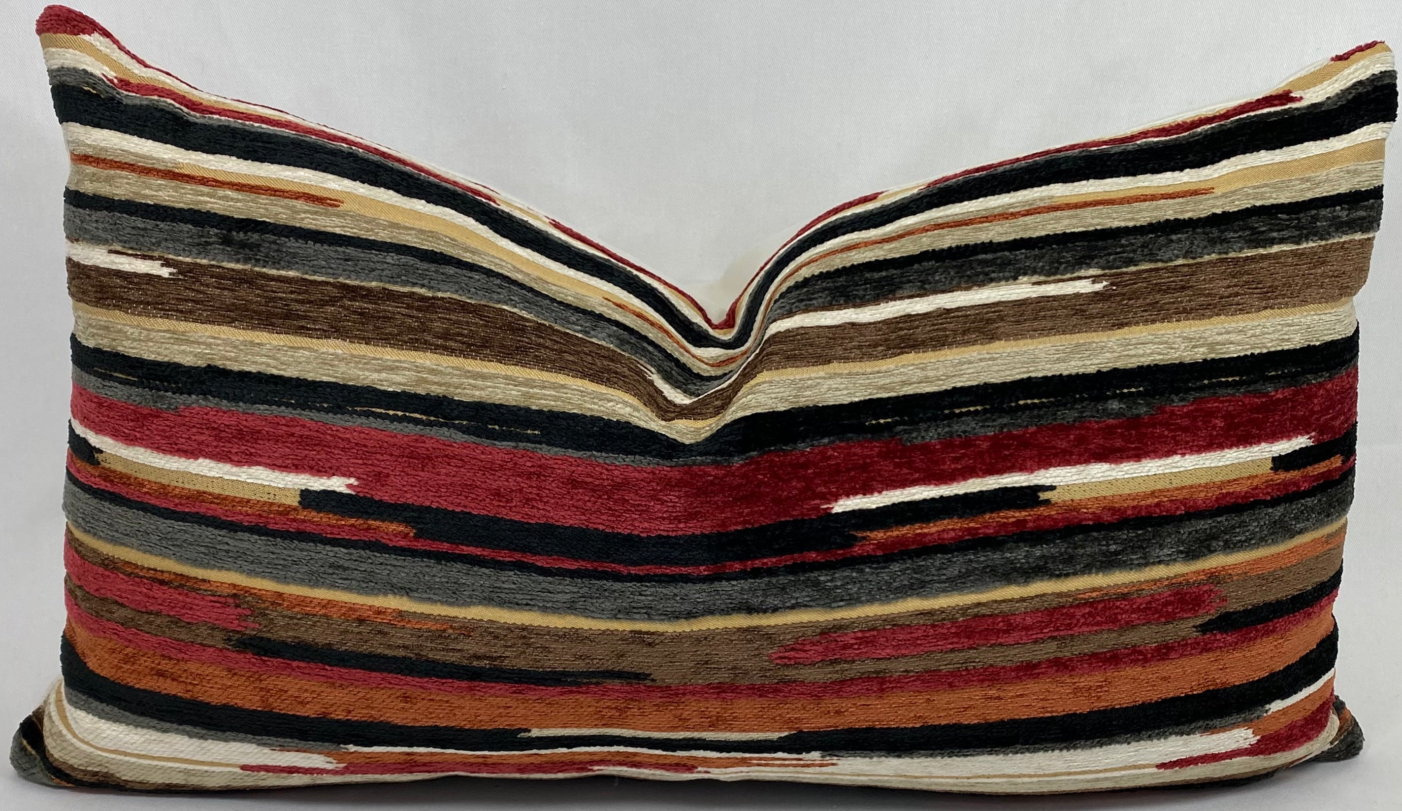 Luxury Lumbar Pillow – 24" × 14" – Vivid Cayenne