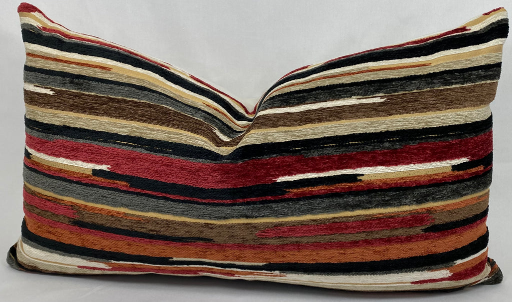 Luxury Lumbar Pillow – 24" × 14" – Vivid Cayenne