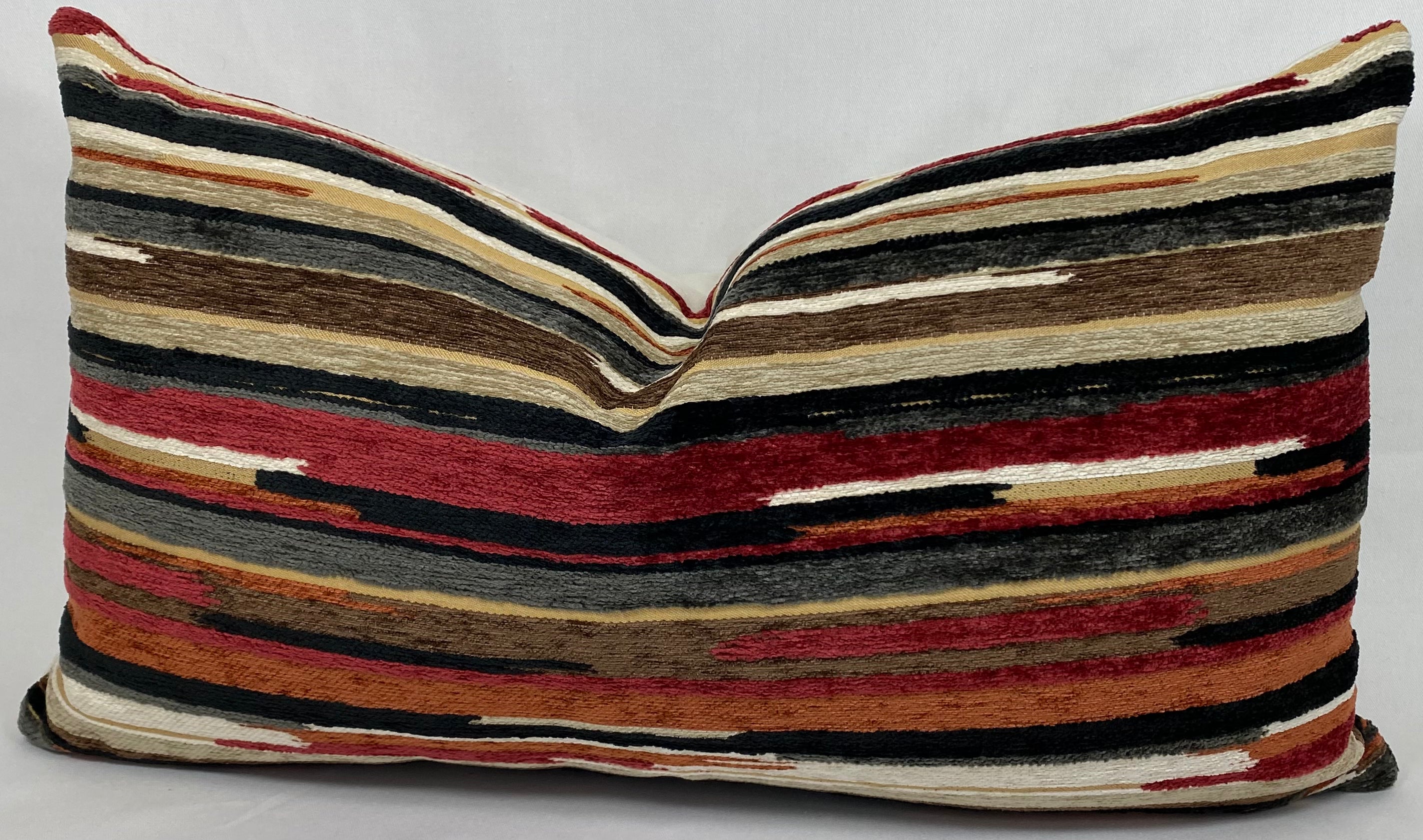 Luxury Lumbar Pillow – 24" × 14" – Vivid Cayenne