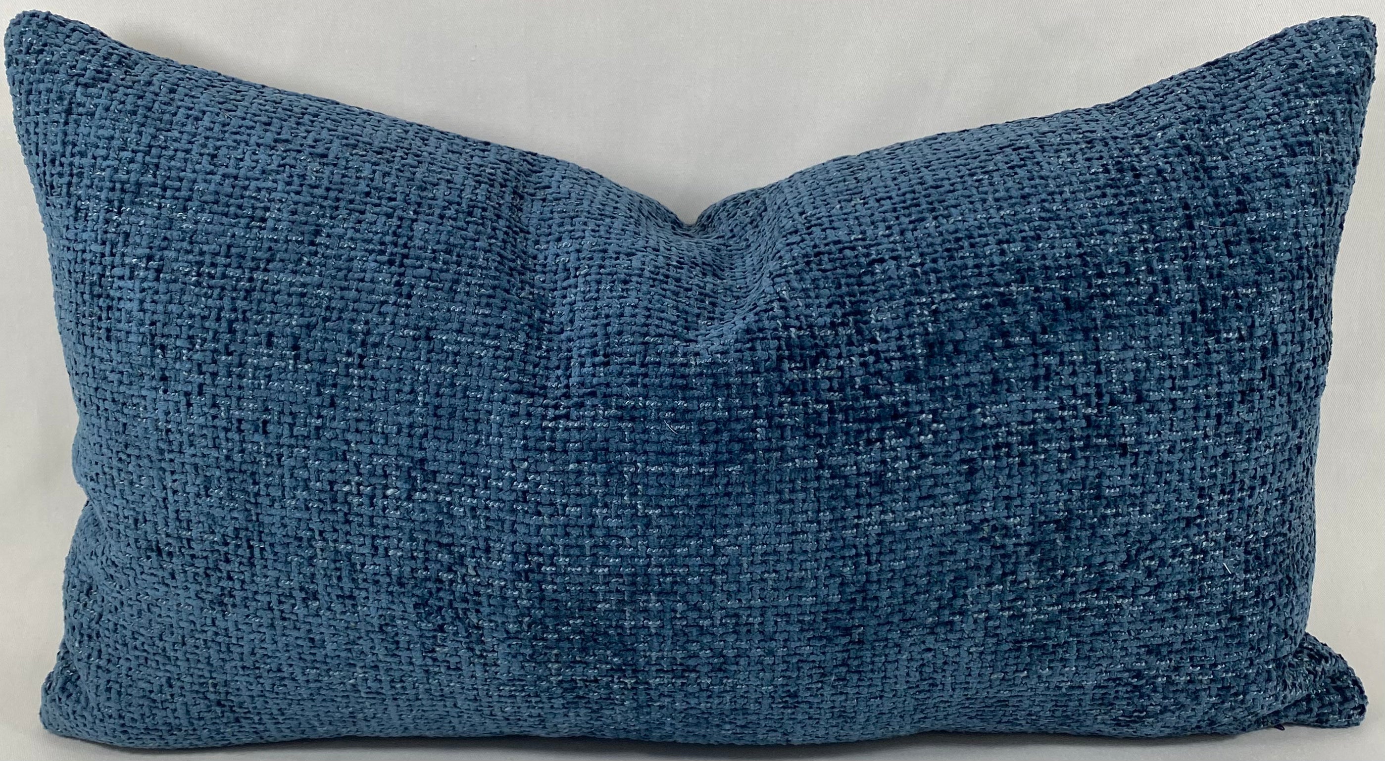 Luxury Lumbar Pillow – 24" × 14" – Norse Indigo