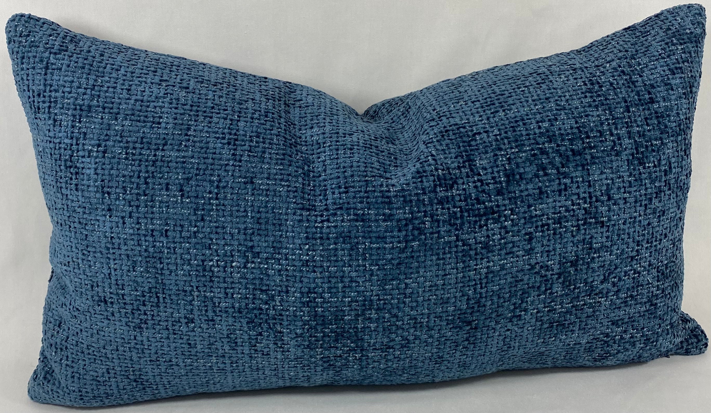 Luxury Lumbar Pillow – 24" × 14" – Norse Indigo