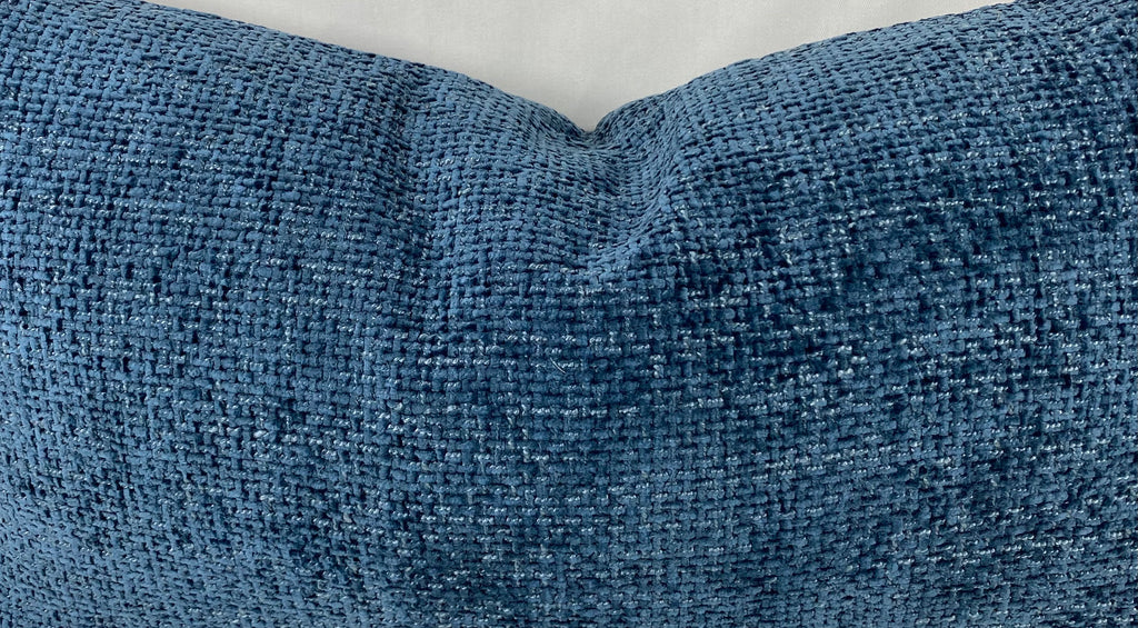 Luxury Lumbar Pillow – 24" × 14" – Norse Indigo