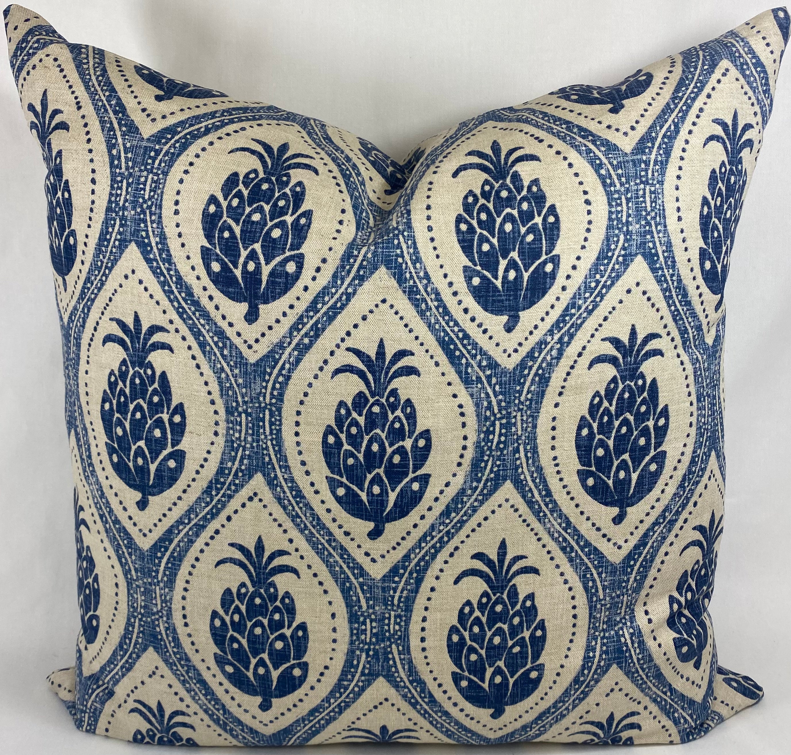 Luxury Pillow – 24" × 24" – Hospitality Blue