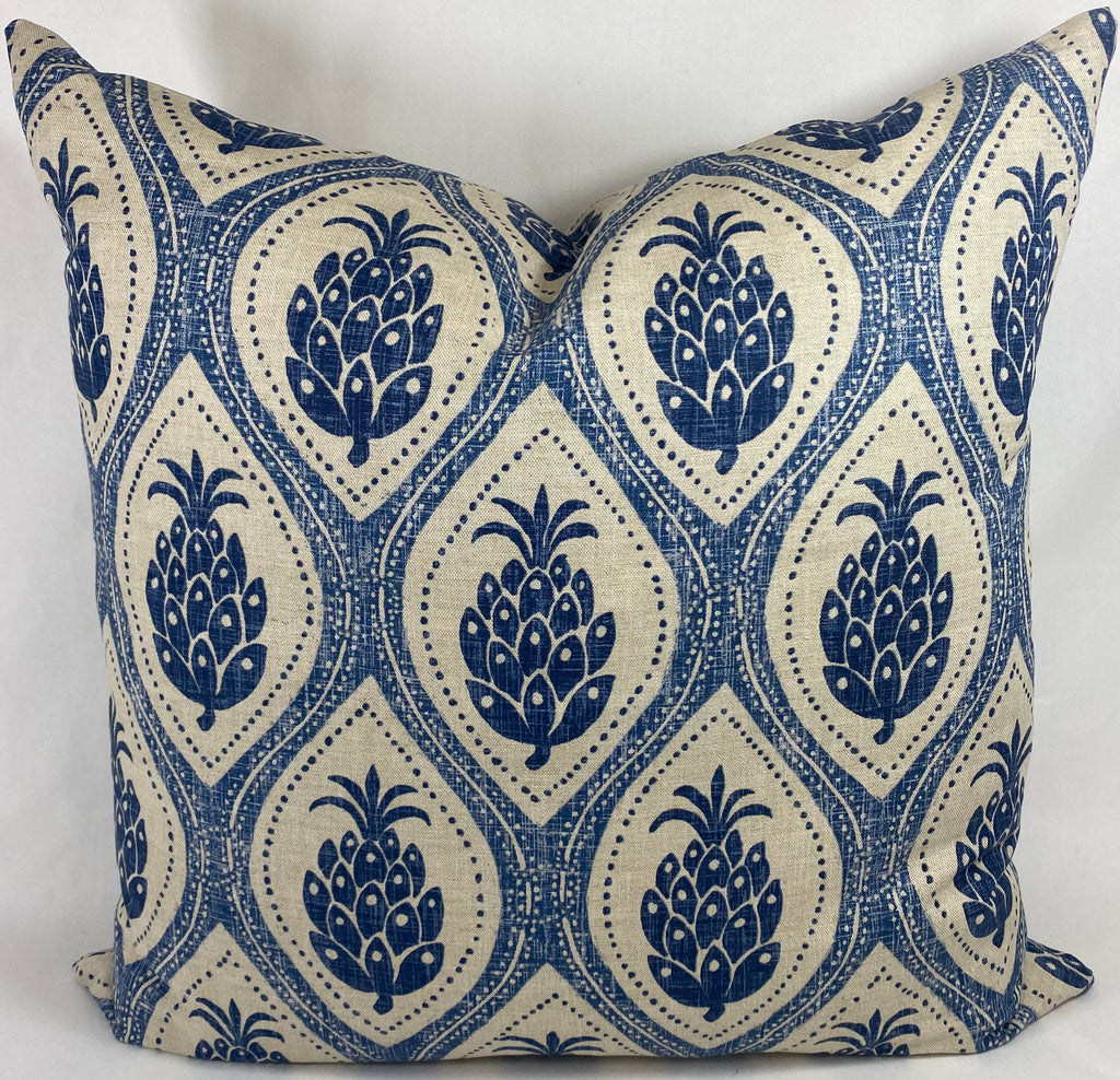 Luxury Pillow – 24" × 24" – Hospitality Blue