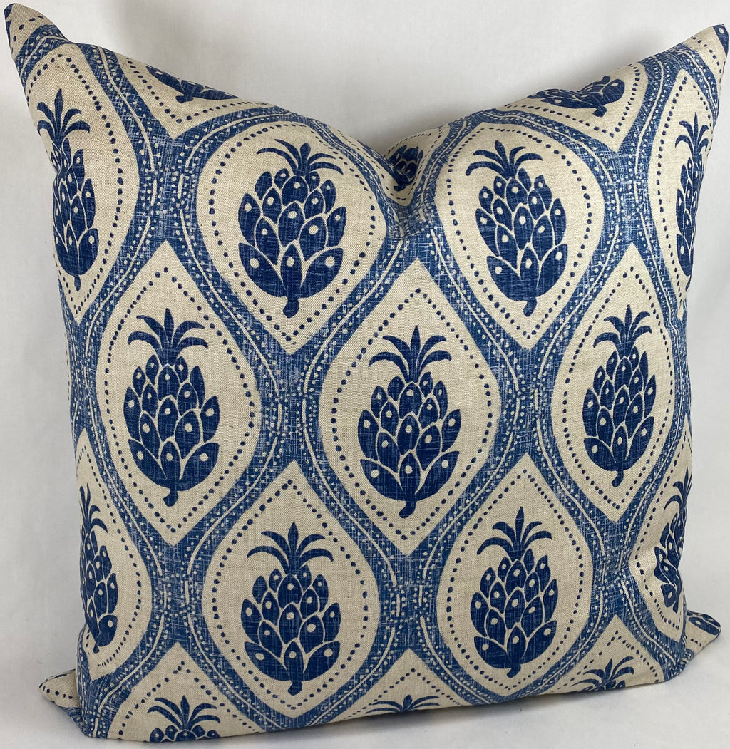 Luxury Pillow – 24" × 24" – Hospitality Blue