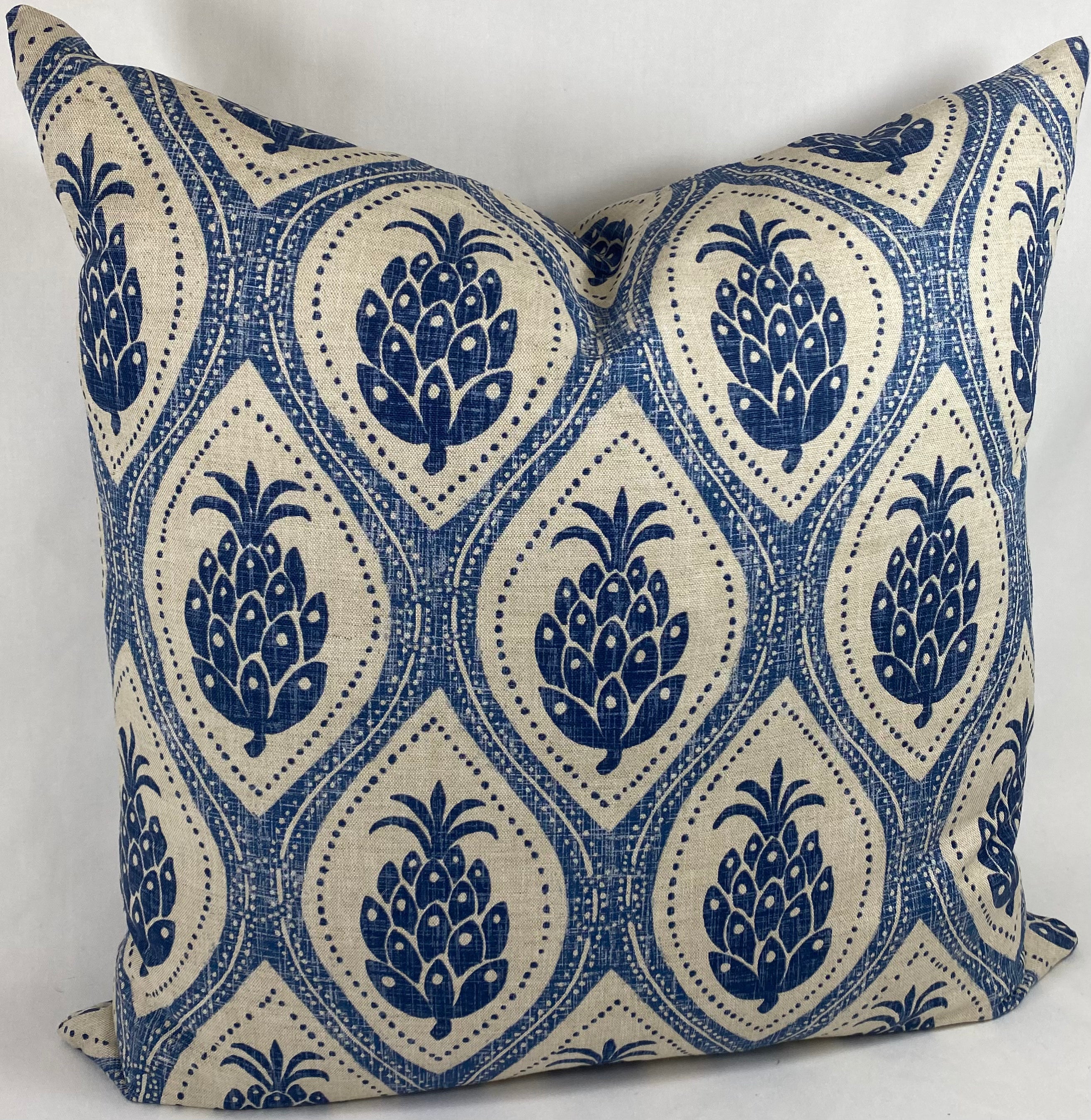 Luxury Pillow – 24" × 24" – Hospitality Blue