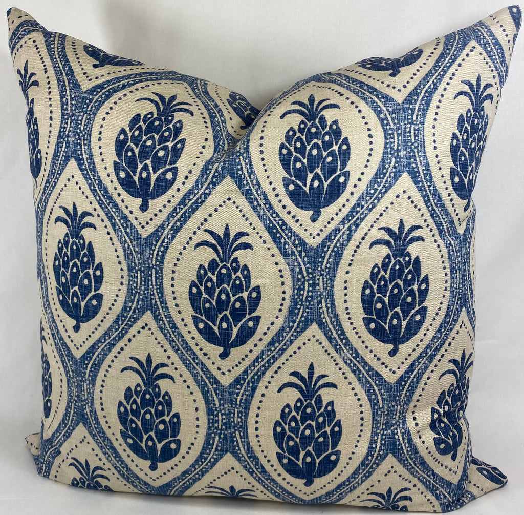 Luxury Pillow – 24" × 24" – Hospitality Blue