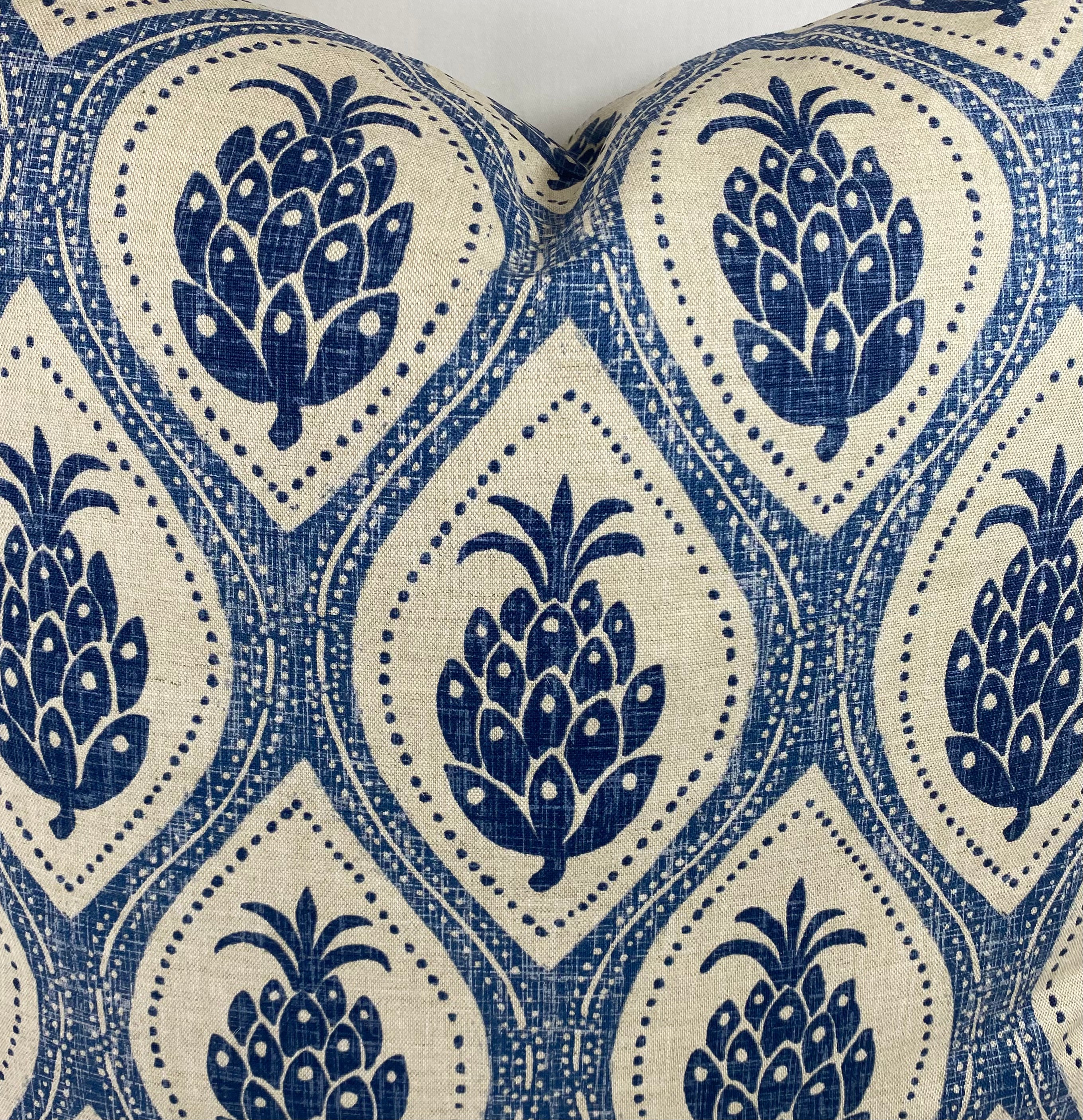 Luxury Pillow – 24" × 24" – Hospitality Blue