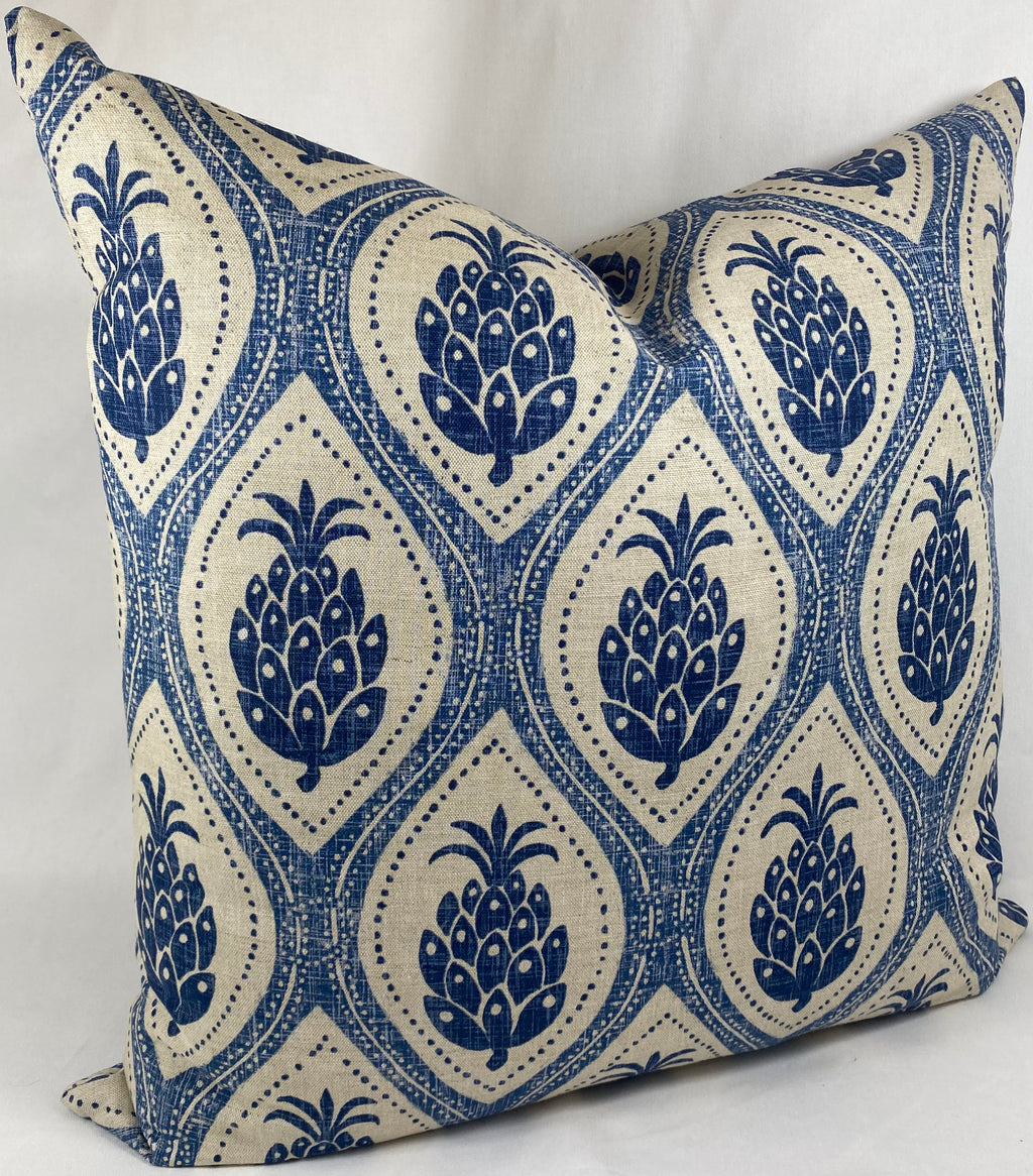 Luxury Pillow – 24" × 24" – Hospitality Blue