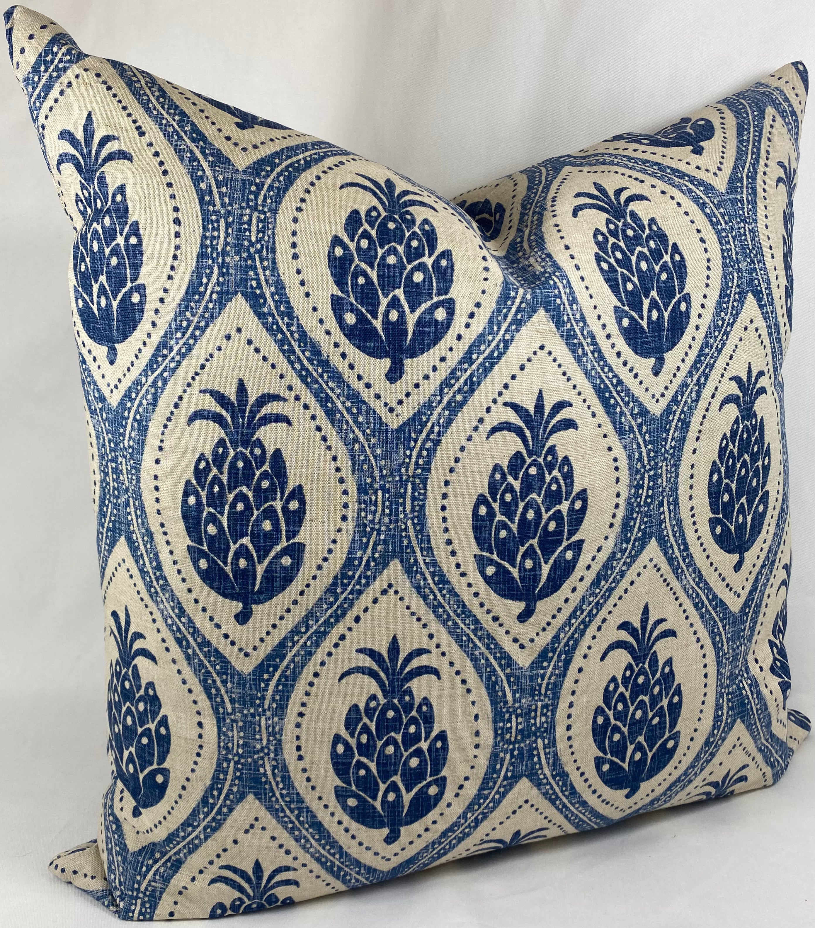 Luxury Pillow – 24" × 24" – Hospitality Blue