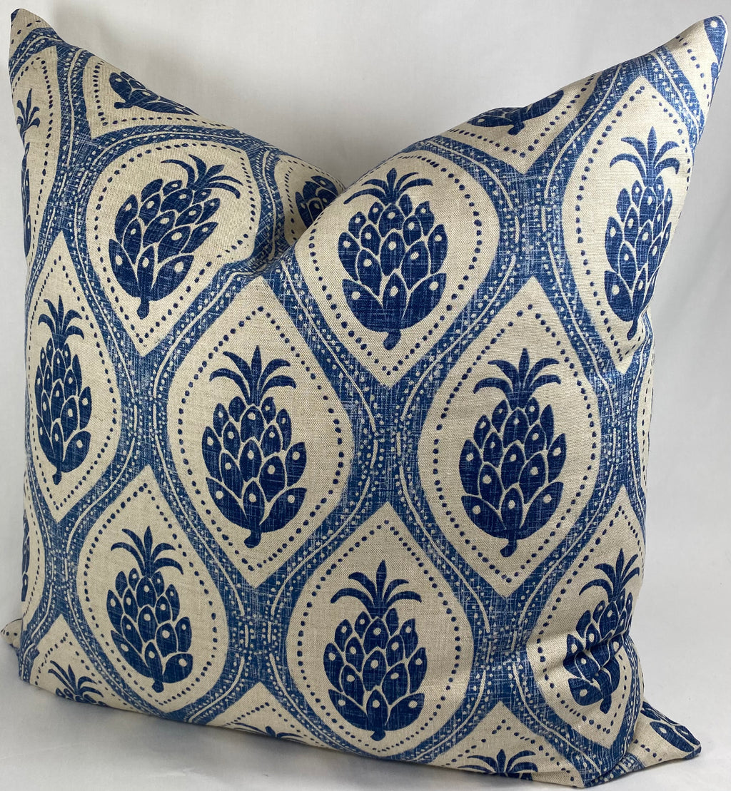 Luxury Pillow – 24" × 24" – Hospitality Blue