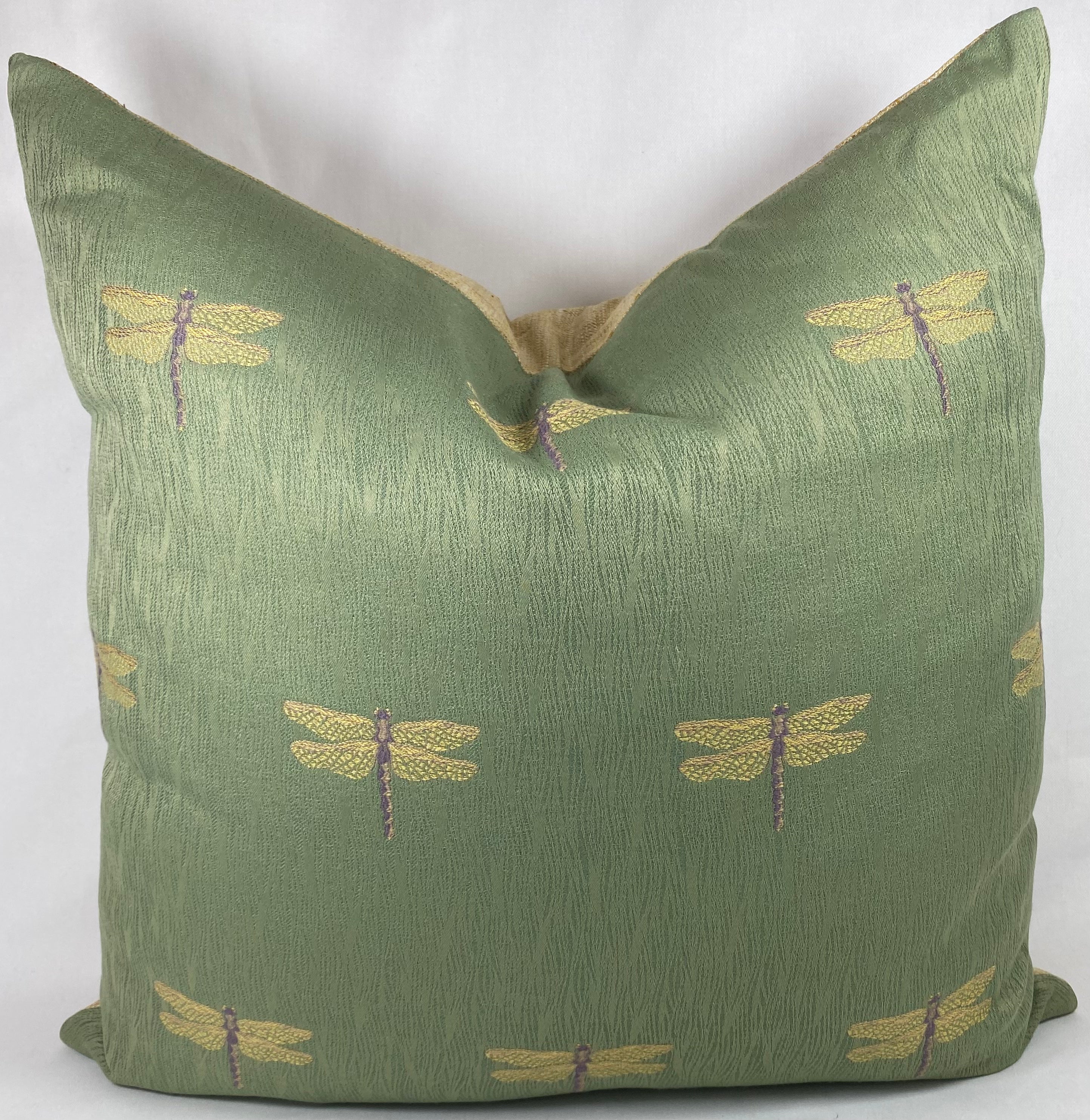 Luxury Pillow – 24" × 24" – Good Luck Dragonfly