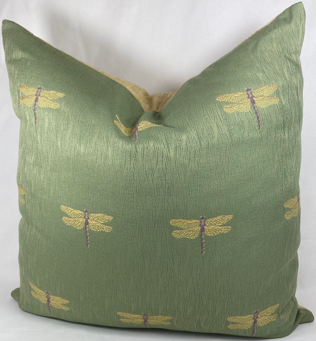 Luxury Pillow – 24" × 24" – Good Luck Dragonfly