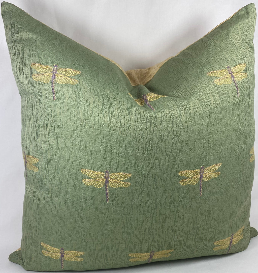 Luxury Pillow – 24" × 24" – Good Luck Dragonfly