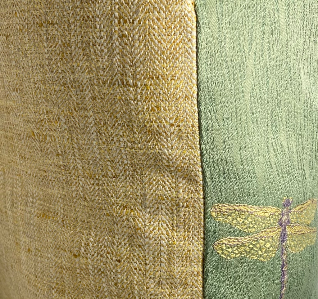 Luxury Pillow – 24" × 24" – Good Luck Dragonfly