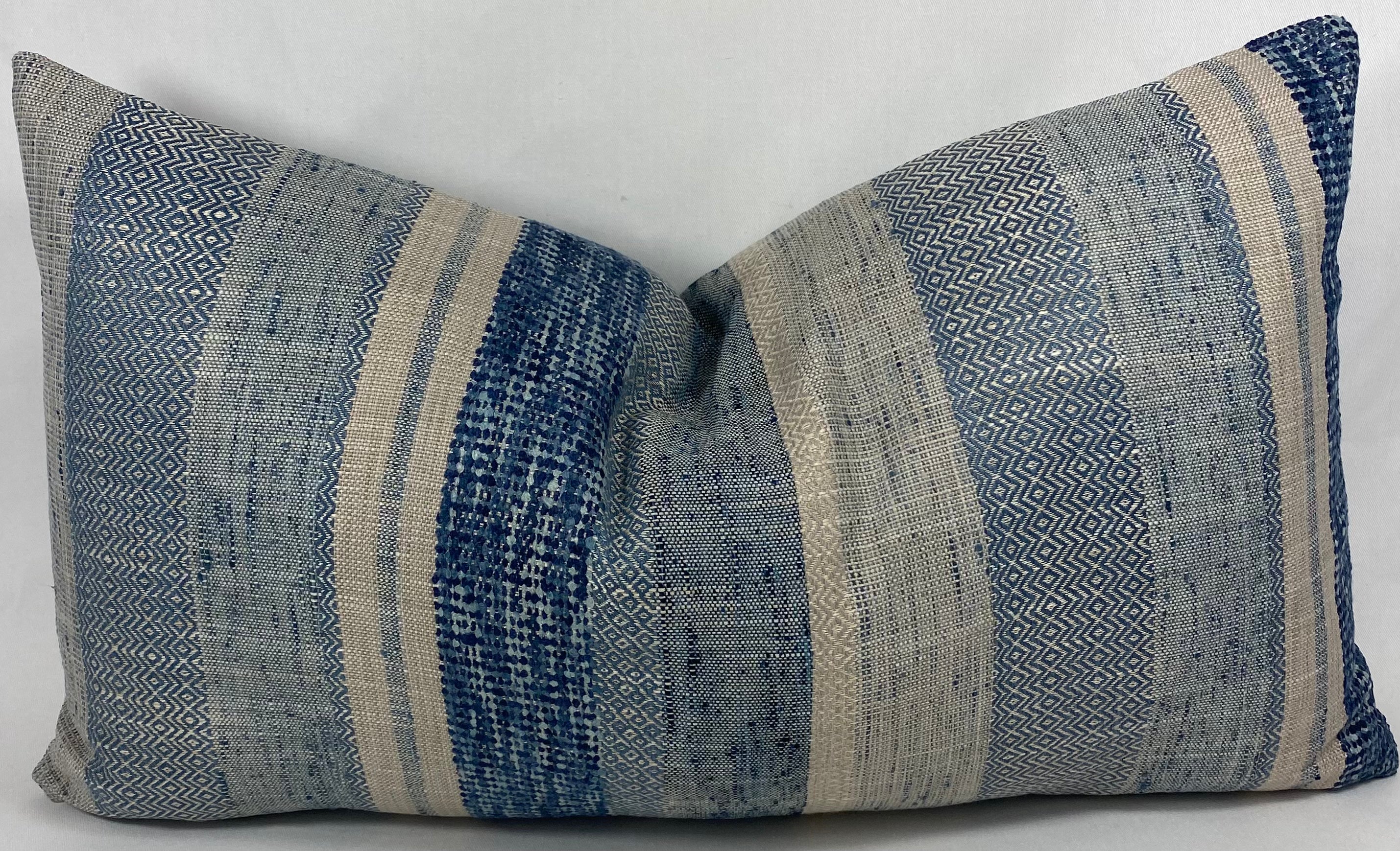 Luxury Lumbar Pillow – 24" × 14" – Prologue Indigo