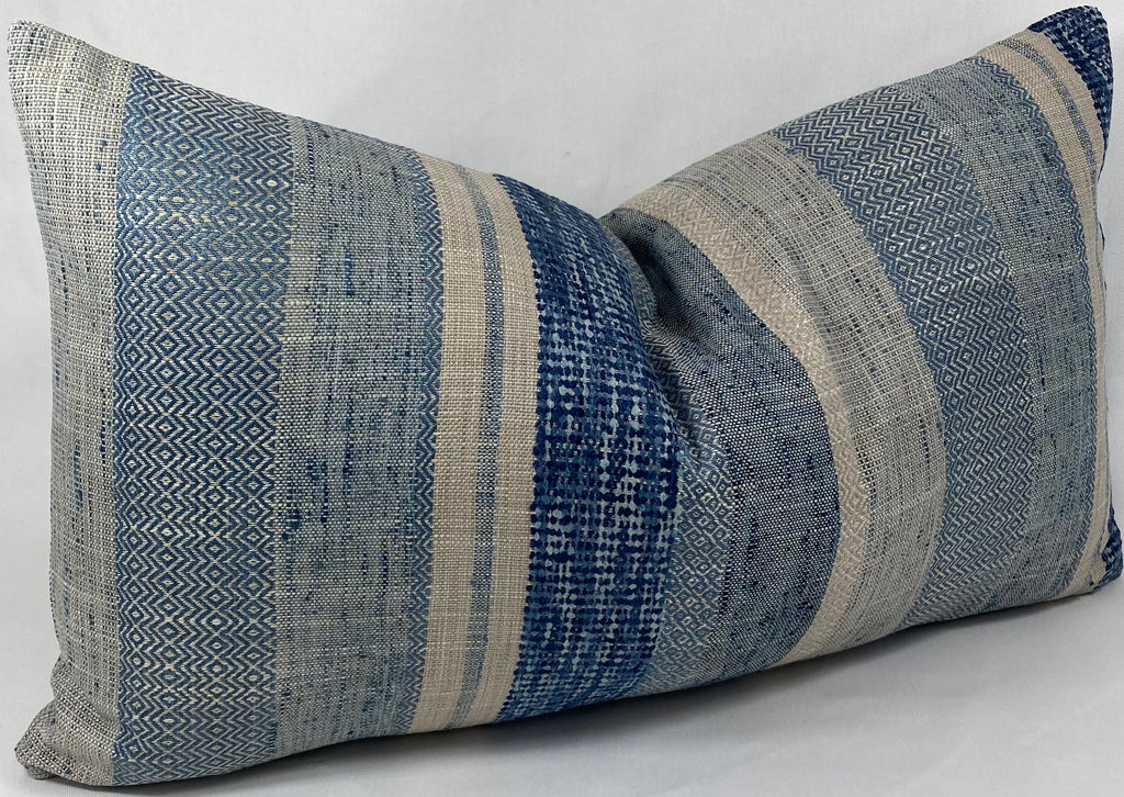 Luxury Lumbar Pillow – 24" × 14" – Prologue Indigo