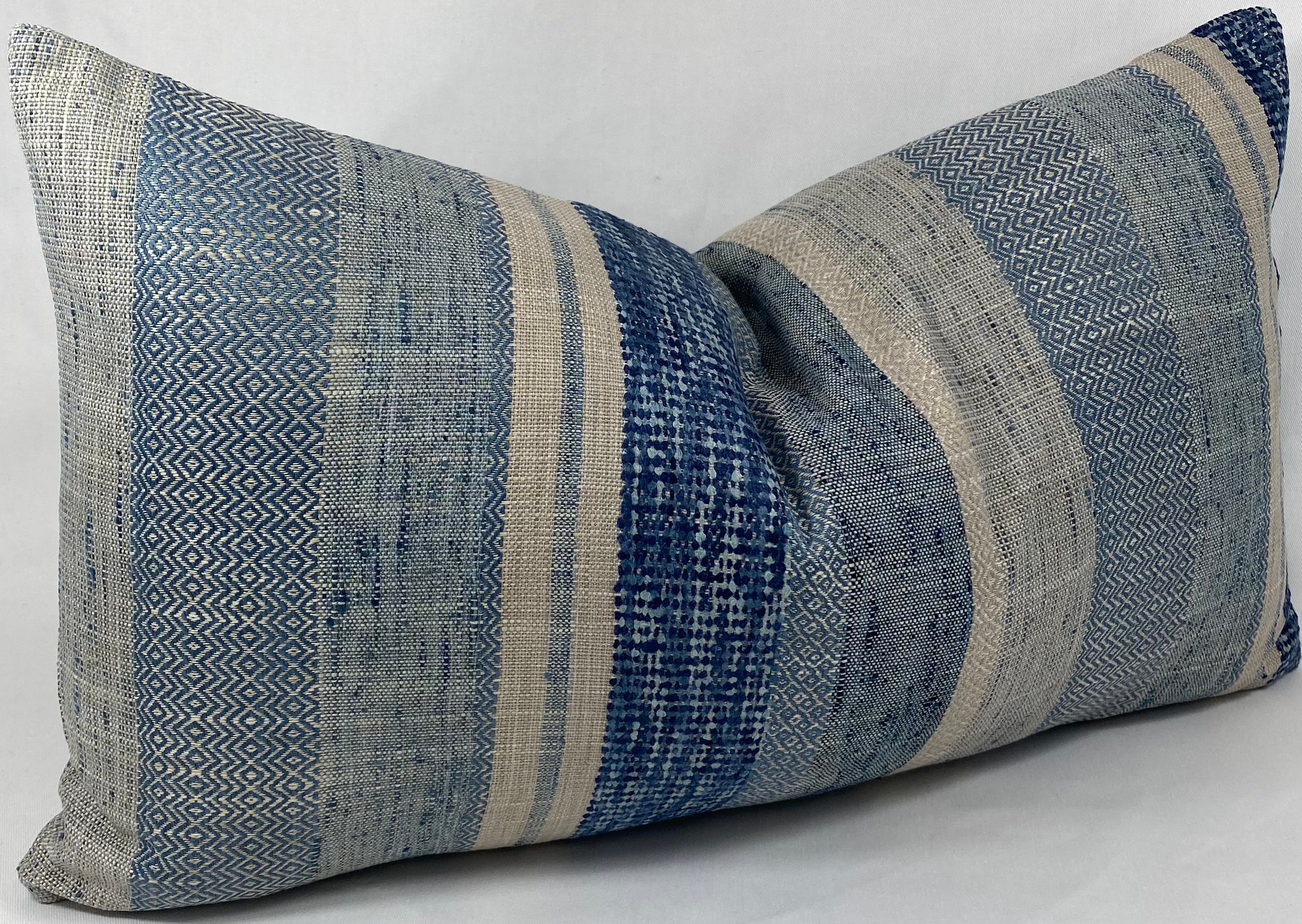 Luxury Lumbar Pillow – 24" × 14" – Prologue Indigo