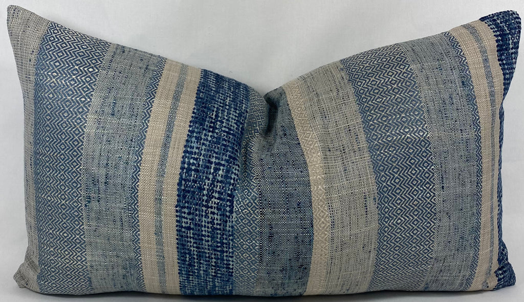 Luxury Lumbar Pillow – 24" × 14" – Prologue Indigo
