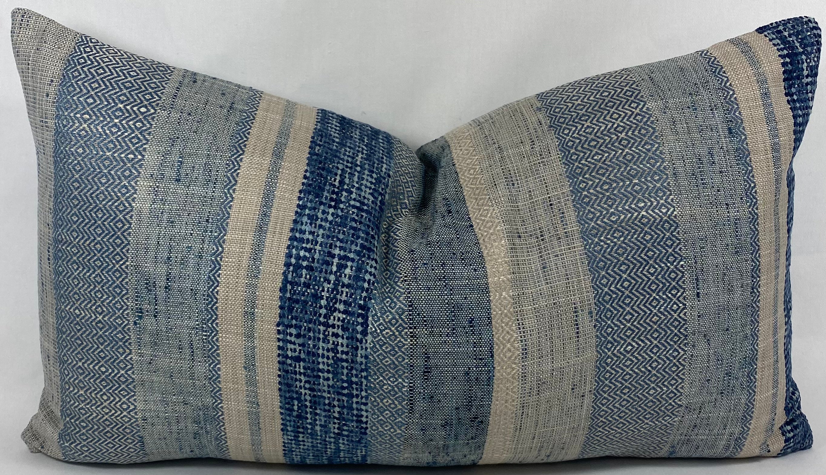 Luxury Lumbar Pillow – 24" × 14" – Prologue Indigo