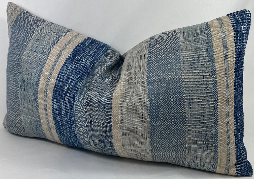 Luxury Lumbar Pillow – 24" × 14" – Prologue Indigo
