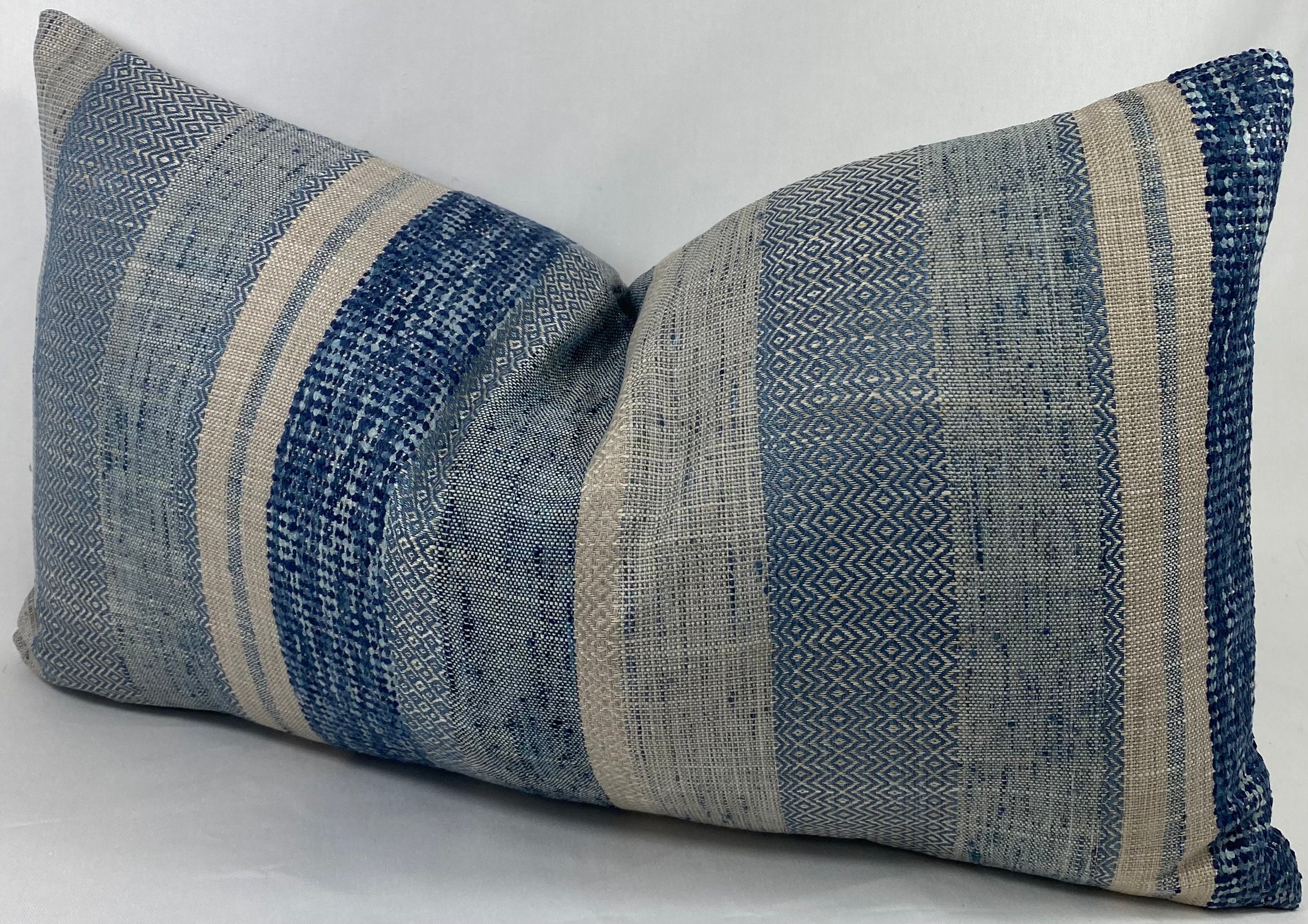 Luxury Lumbar Pillow – 24" × 14" – Prologue Indigo