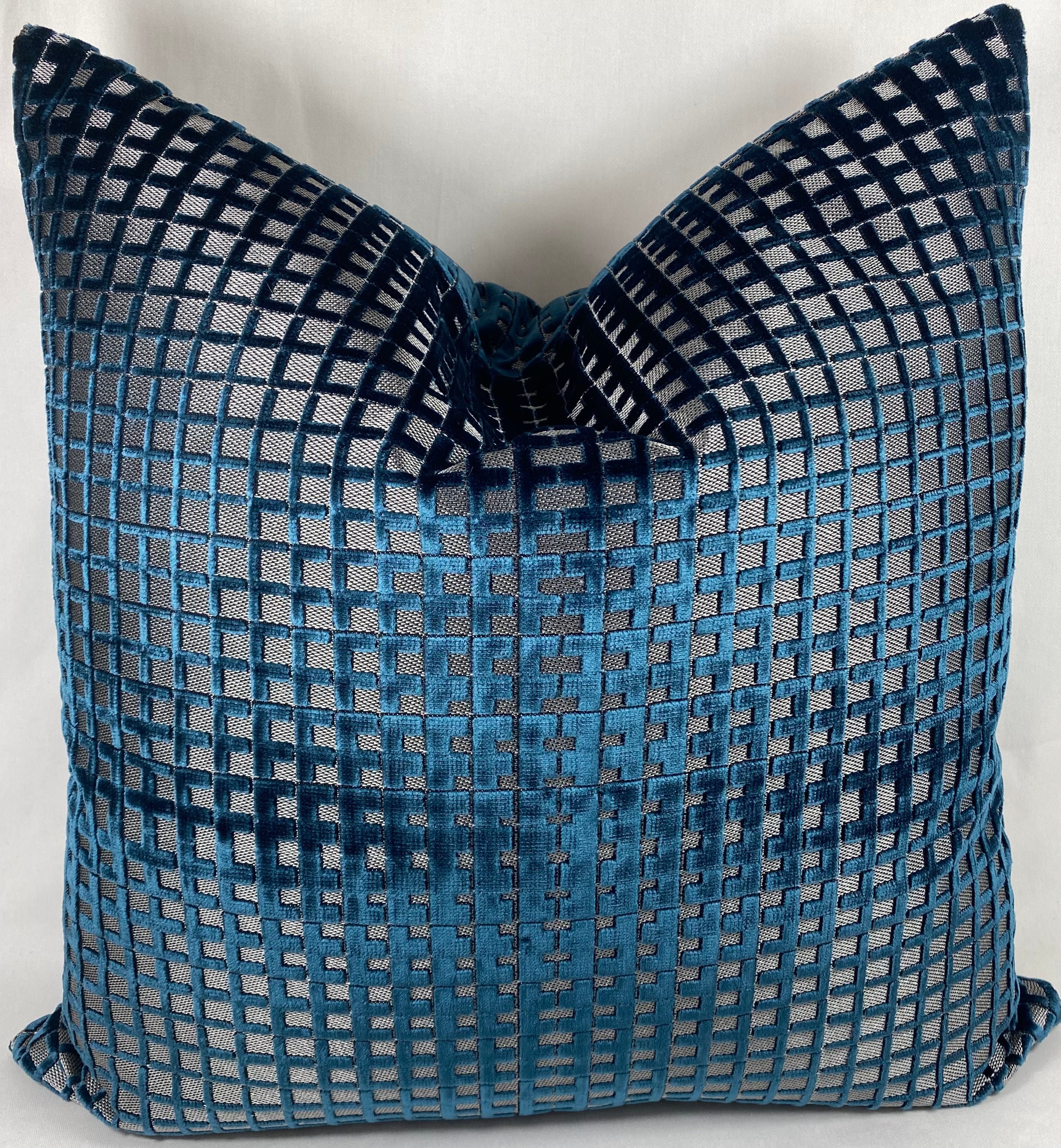 Luxury Pillow – 24" × 24" – Success Sapphire
