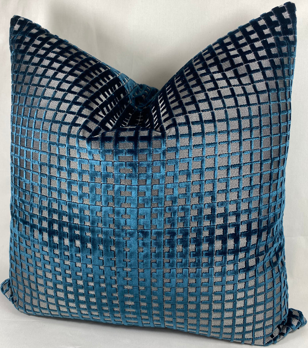 Luxury Pillow – 24" × 24" – Success Sapphire
