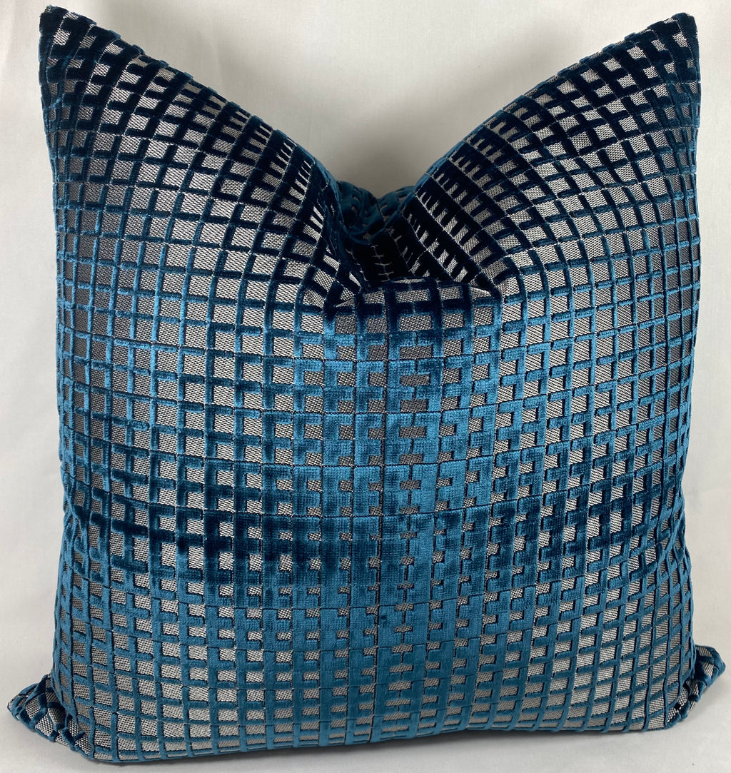 Luxury Pillow – 24" × 24" – Success Sapphire
