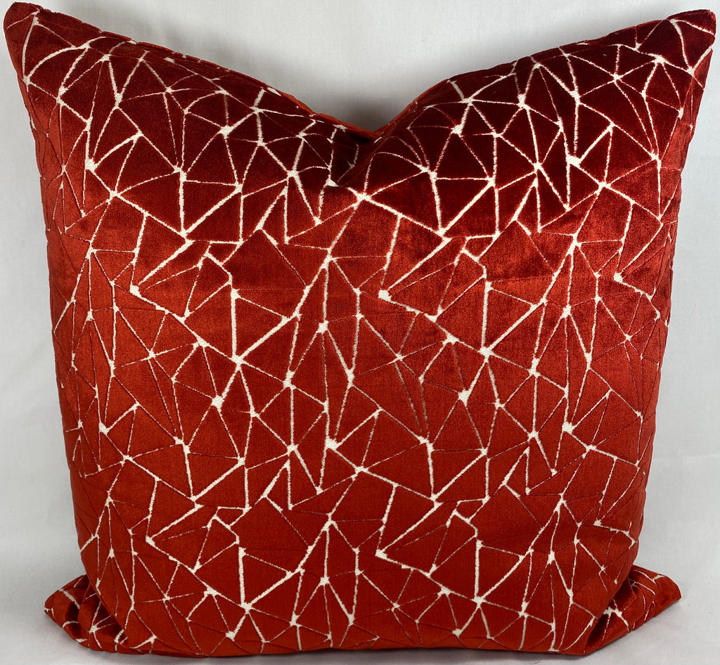 Luxury Pillow – 24" × 24" – Finale Garnet
