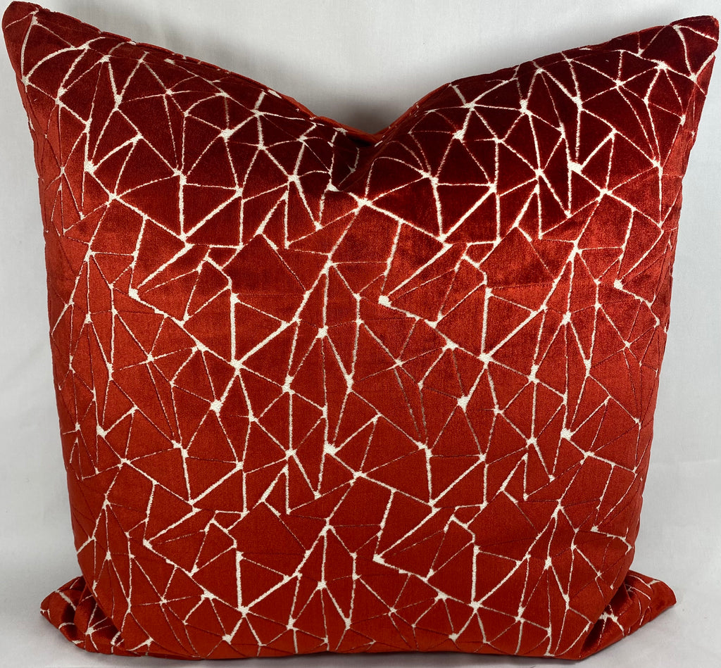 Luxury Pillow – 24" × 24" – Finale Garnet