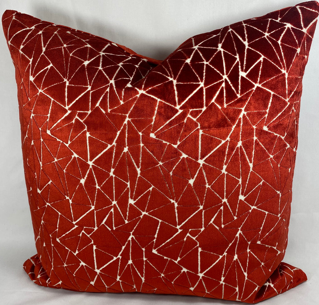 Luxury Pillow – 24" × 24" – Finale Garnet