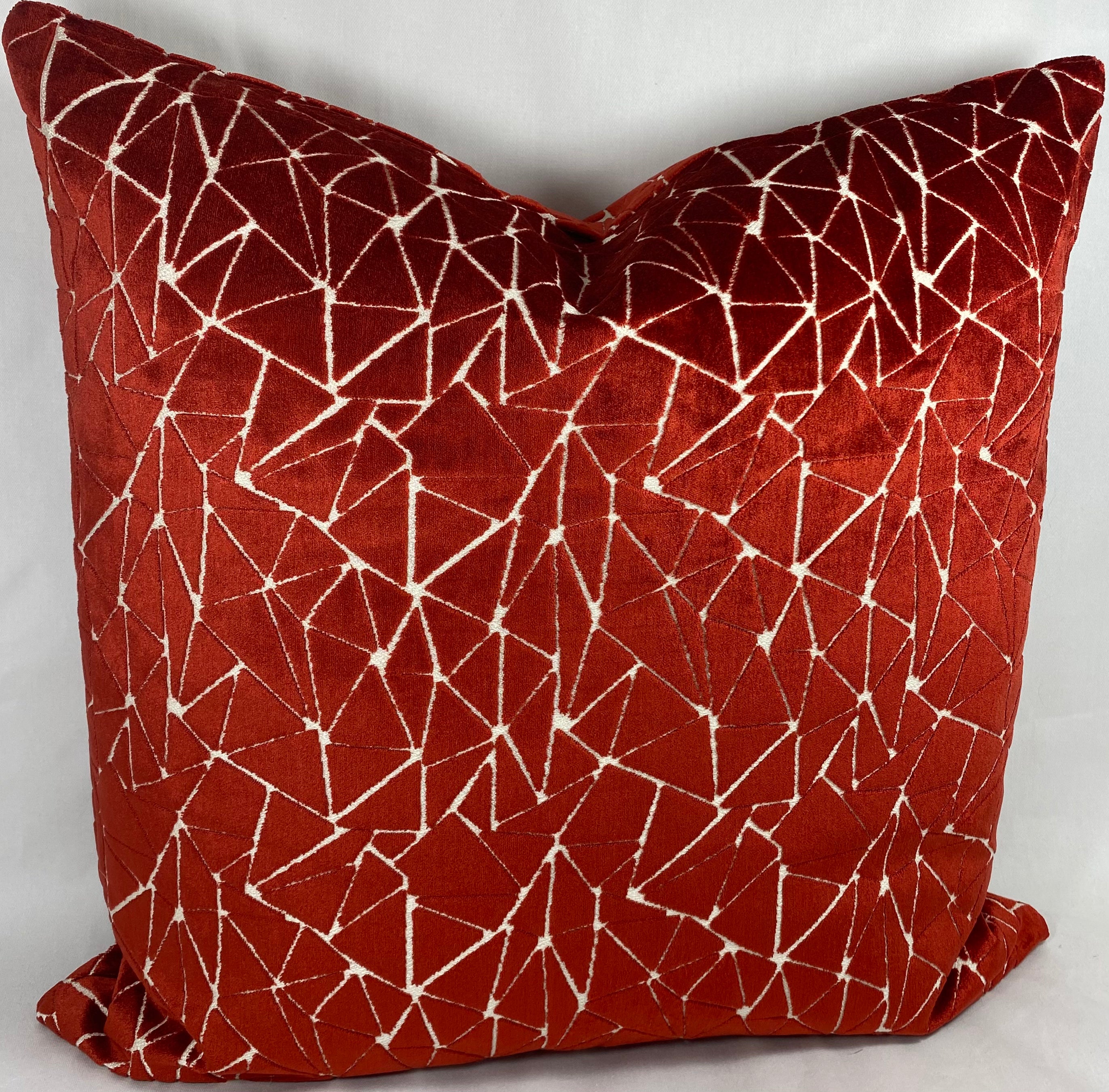 Luxury Pillow – 24" × 24" – Finale Garnet