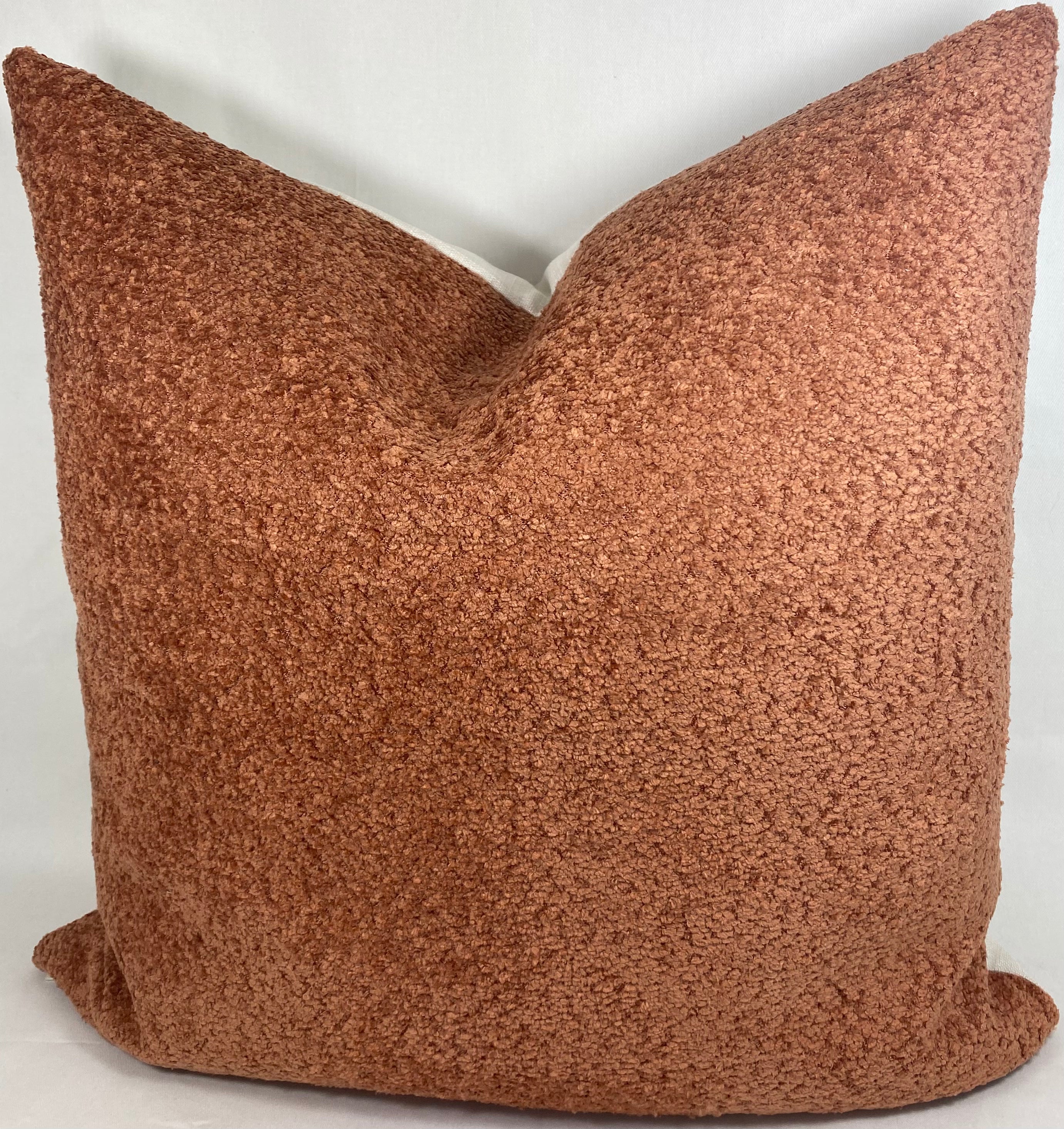 Luxury Pillow – 24" × 24" – Snuggle Rust