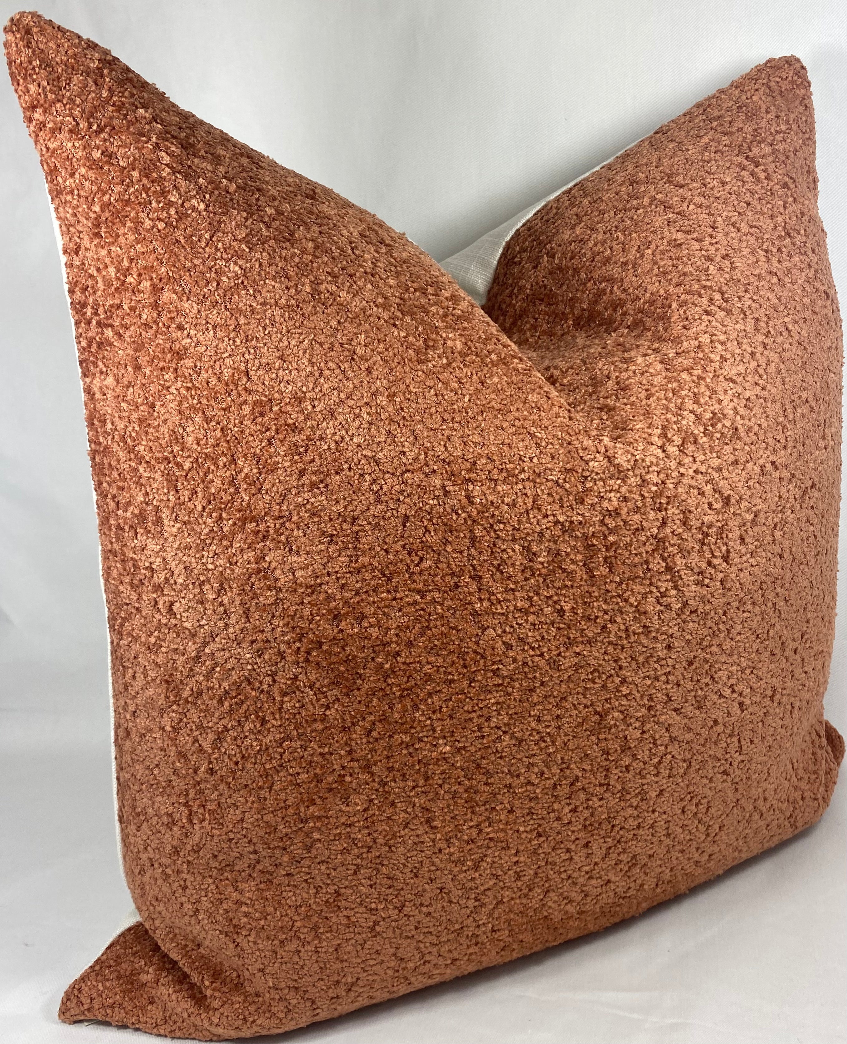 Luxury Pillow – 24" × 24" – Snuggle Rust