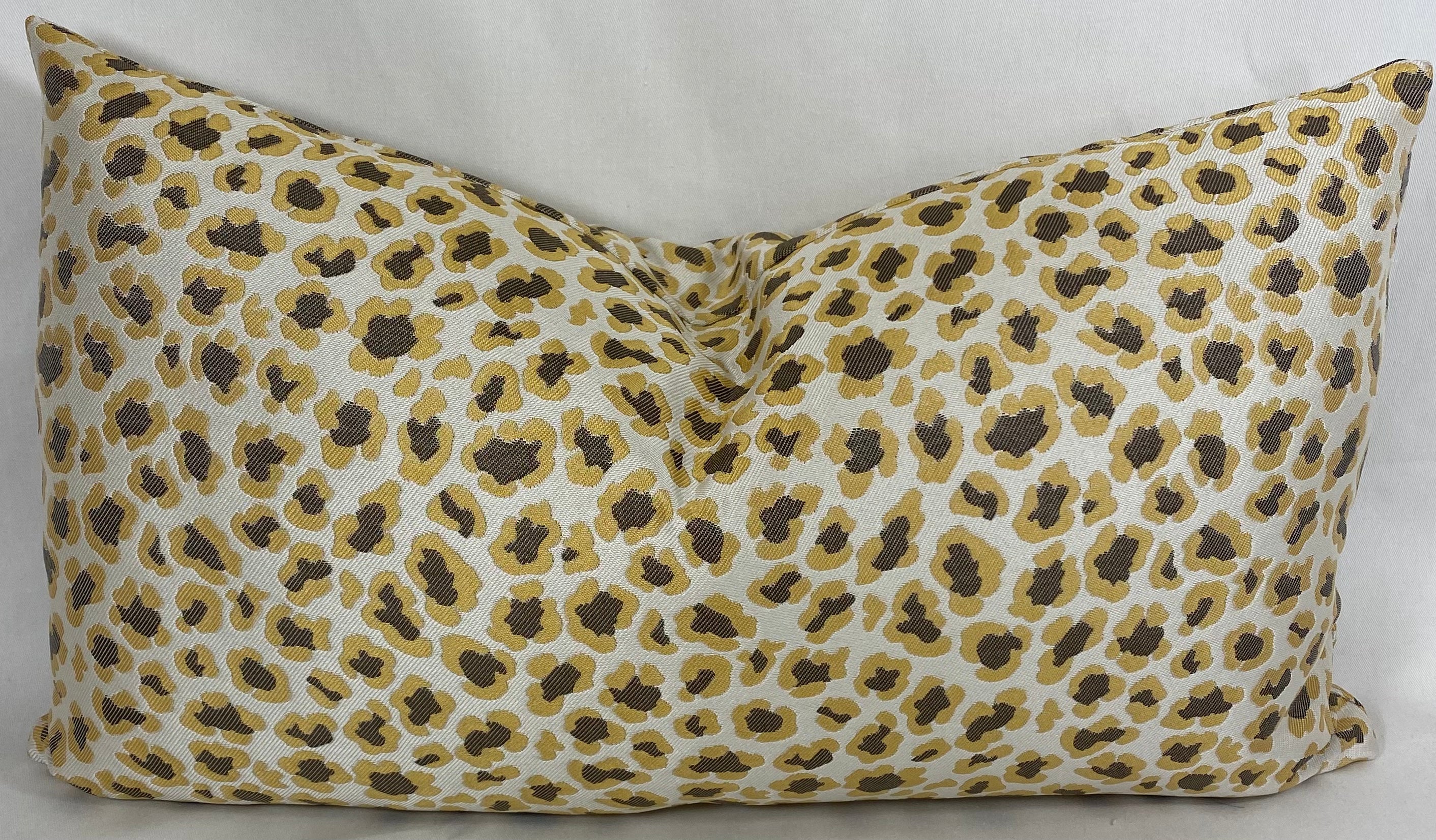 Luxury Lumbar Pillow – 24" × 14" – Angola Yellow