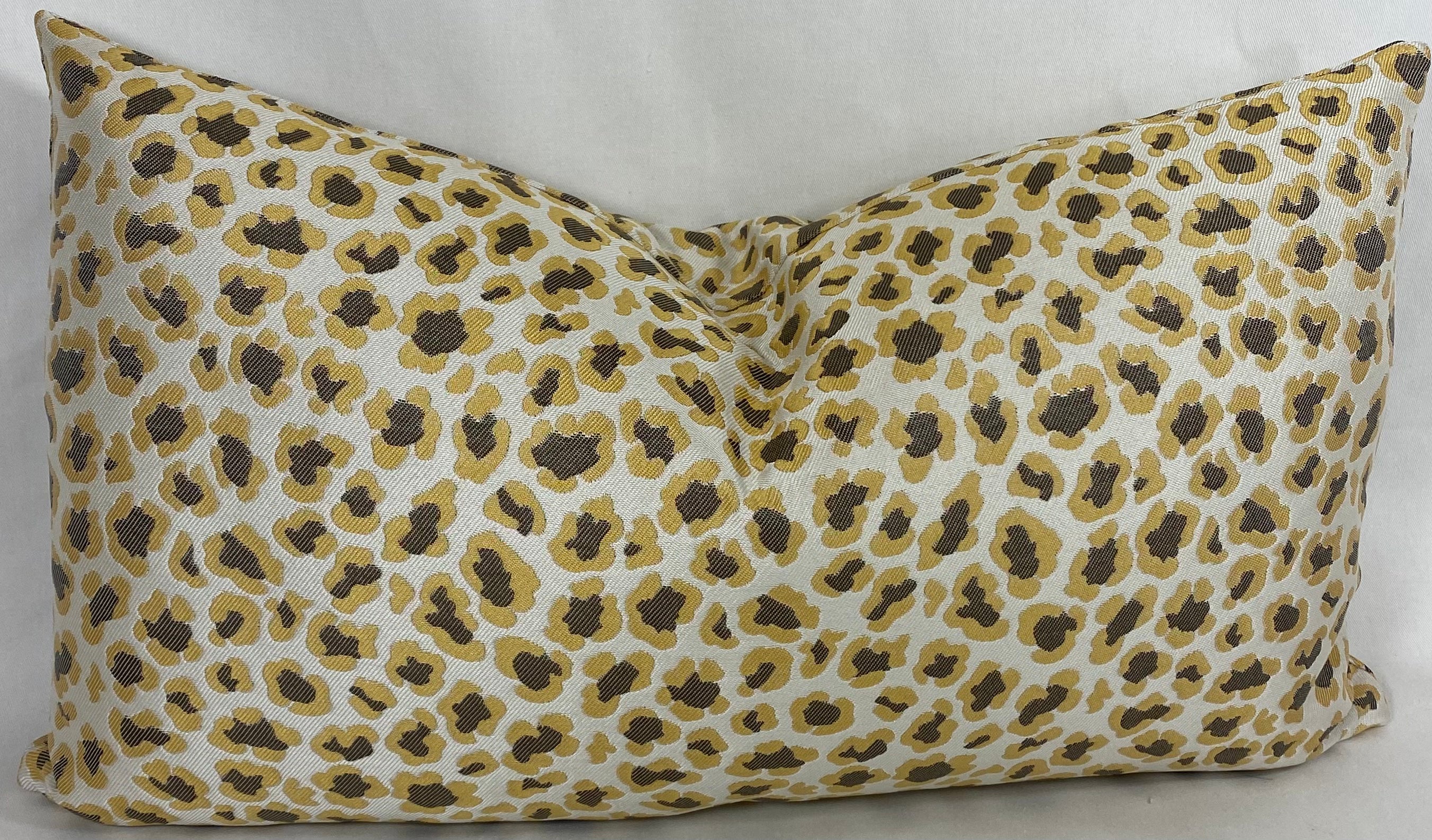Luxury Lumbar Pillow – 24" × 14" – Angola Yellow