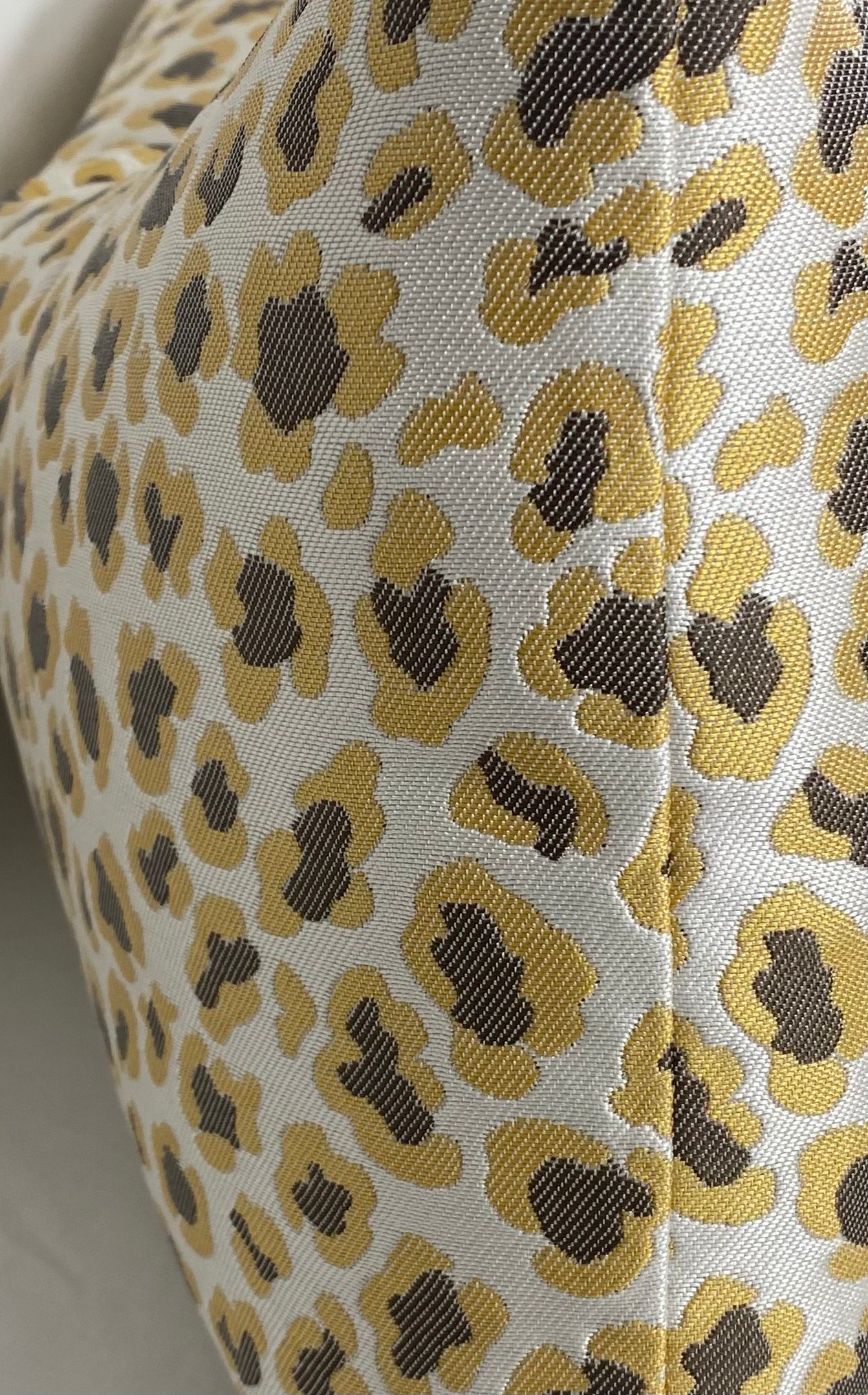 Luxury Lumbar Pillow – 24" × 14" – Angola Yellow