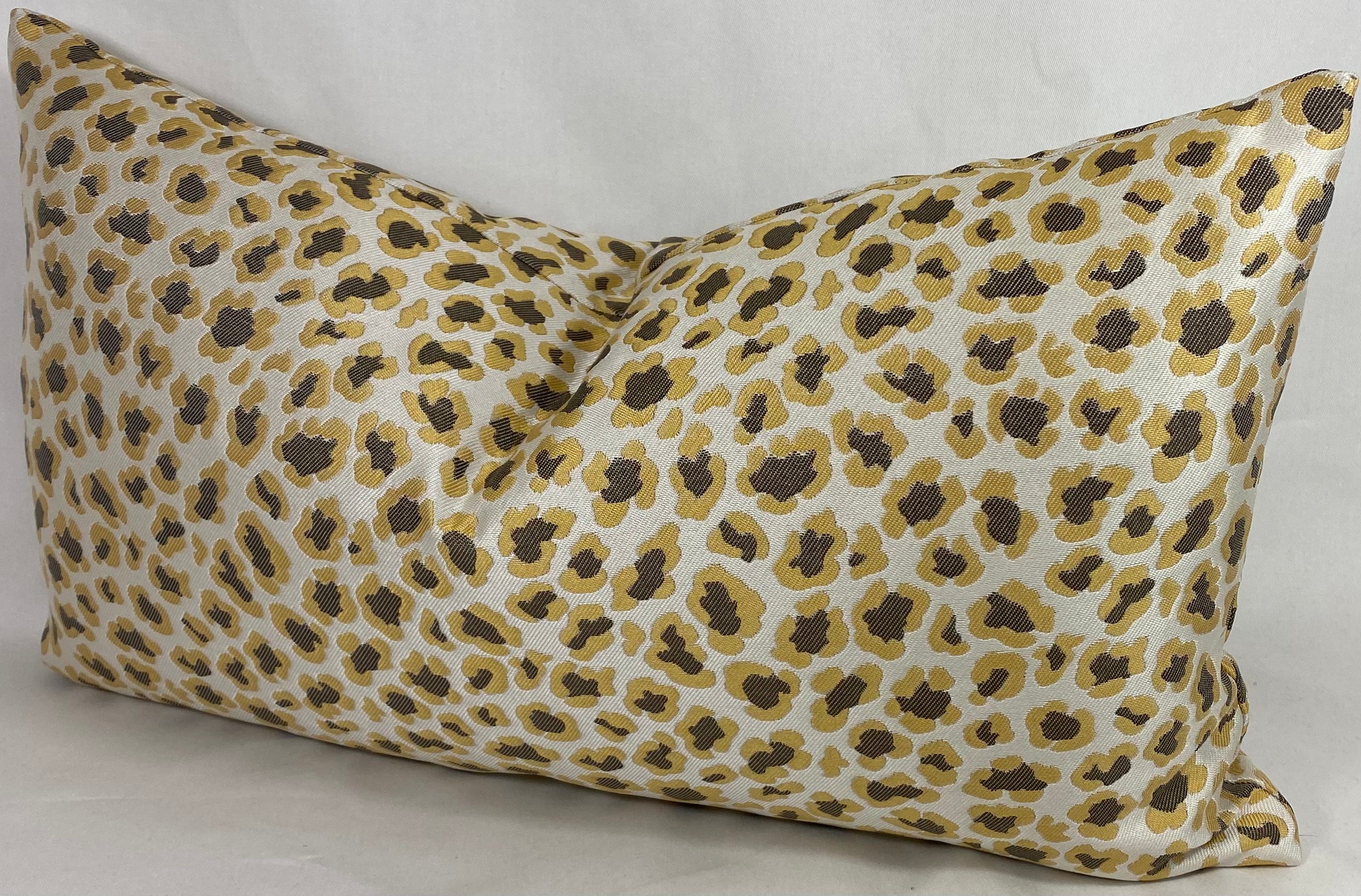 Luxury Lumbar Pillow – 24" × 14" – Angola Yellow