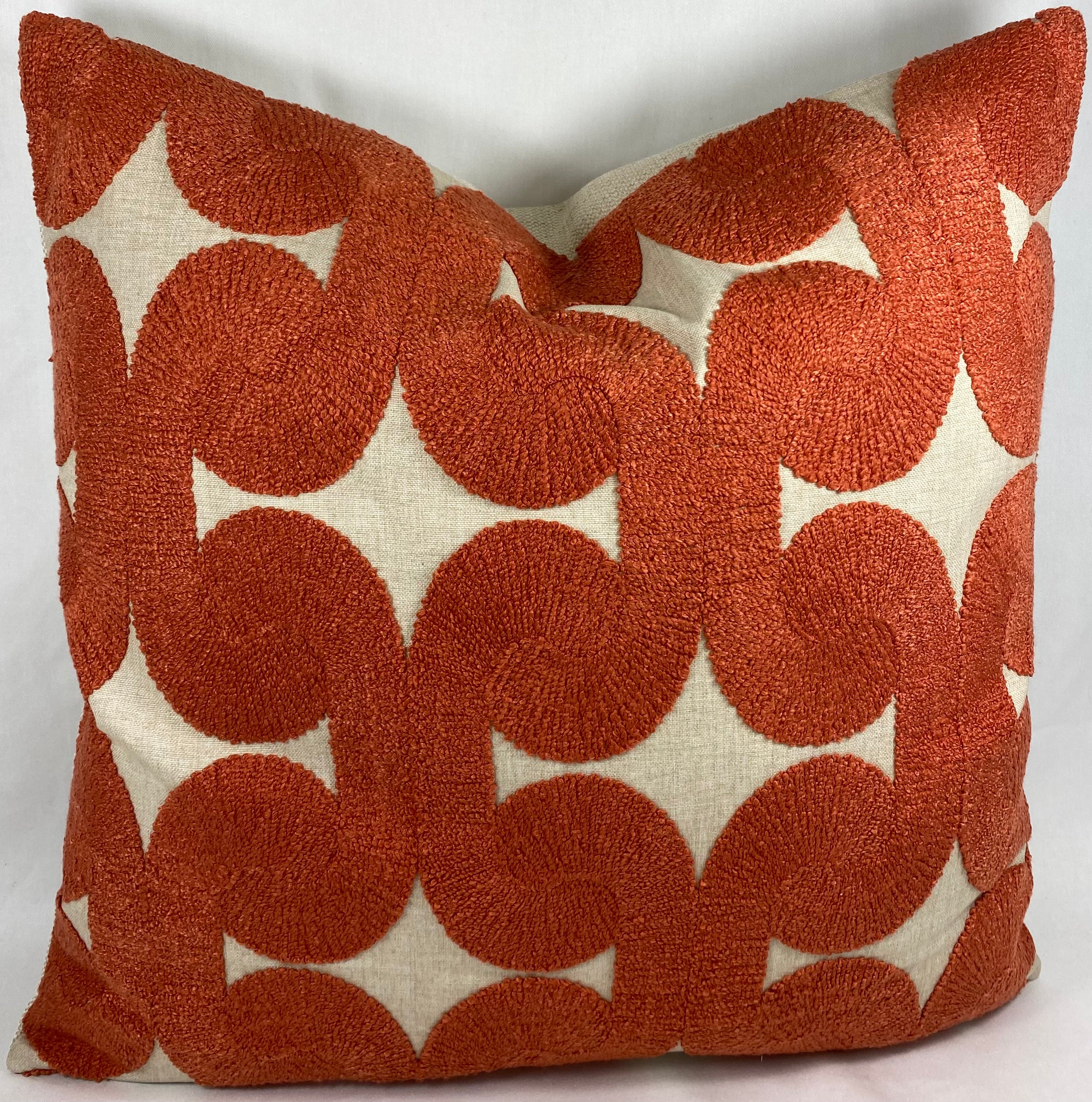 Luxury Pillow – 24" × 24" – Posh Den Orange