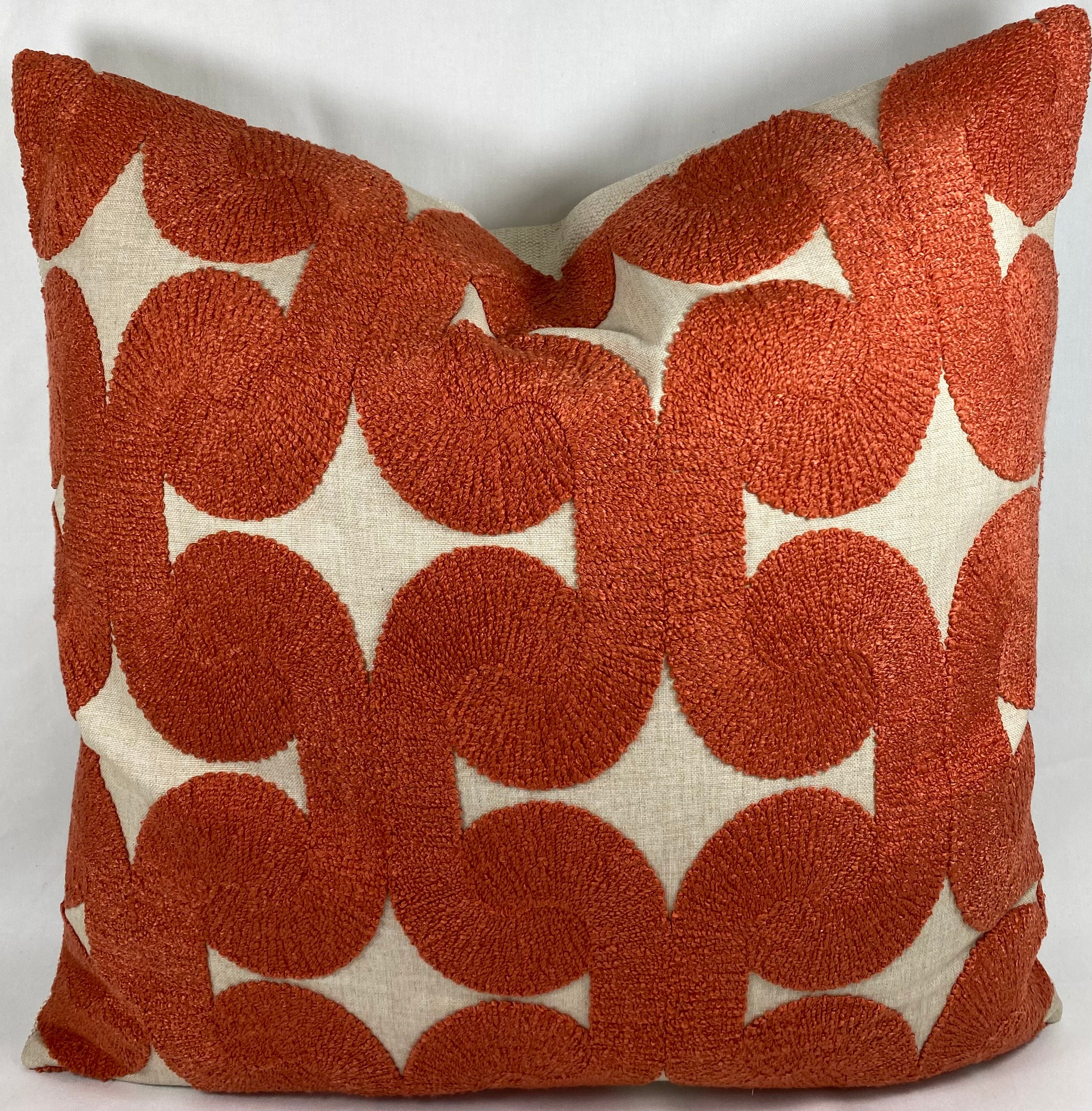 Luxury Pillow – 24" × 24" – Posh Den Orange