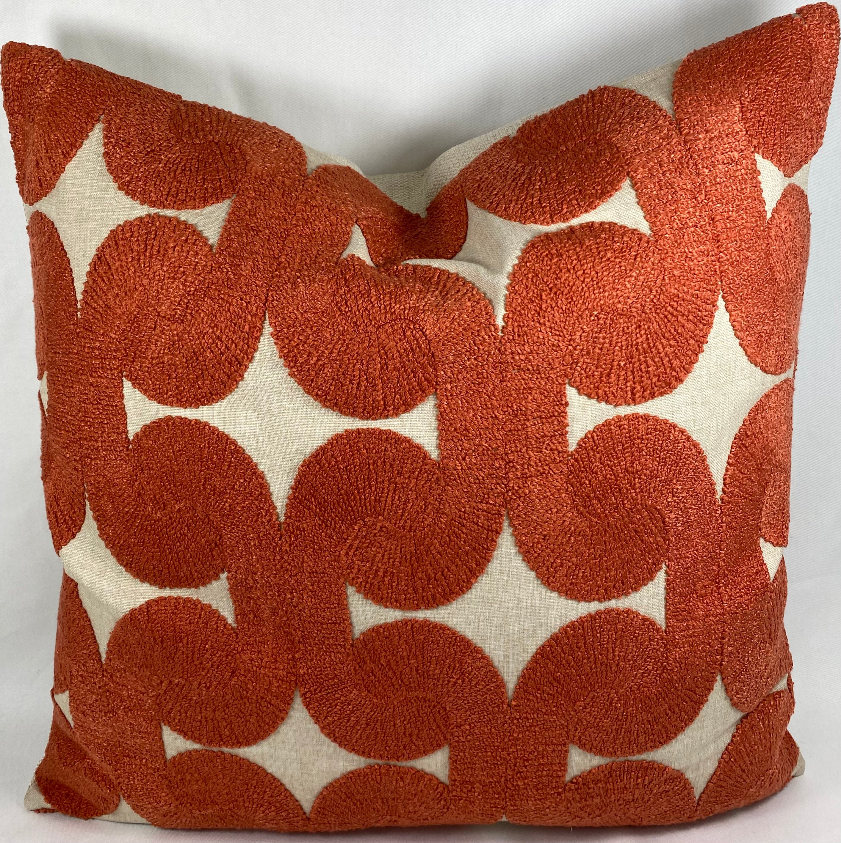 Luxury Pillow – 24" × 24" – Posh Den Orange