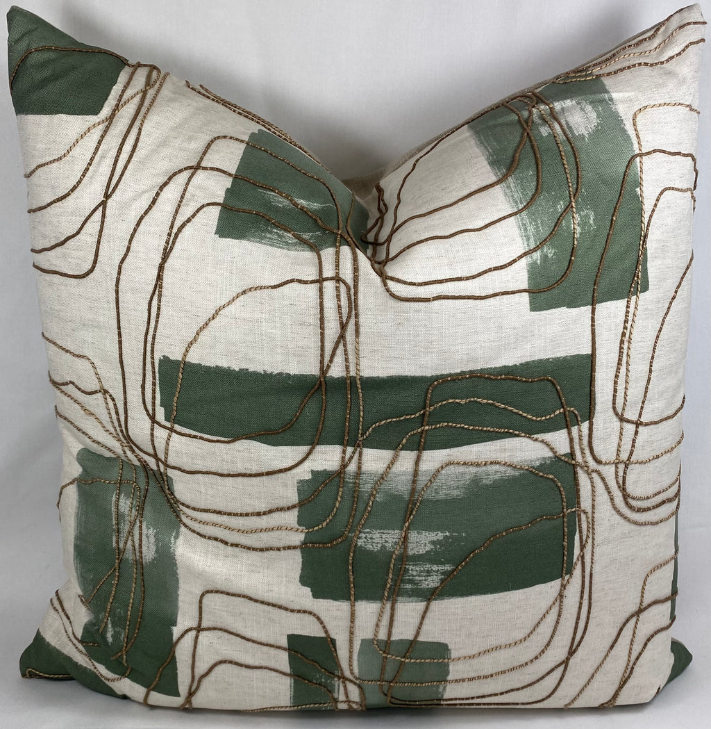 Luxury Pillow – 24" × 24" – Freeform Juniper