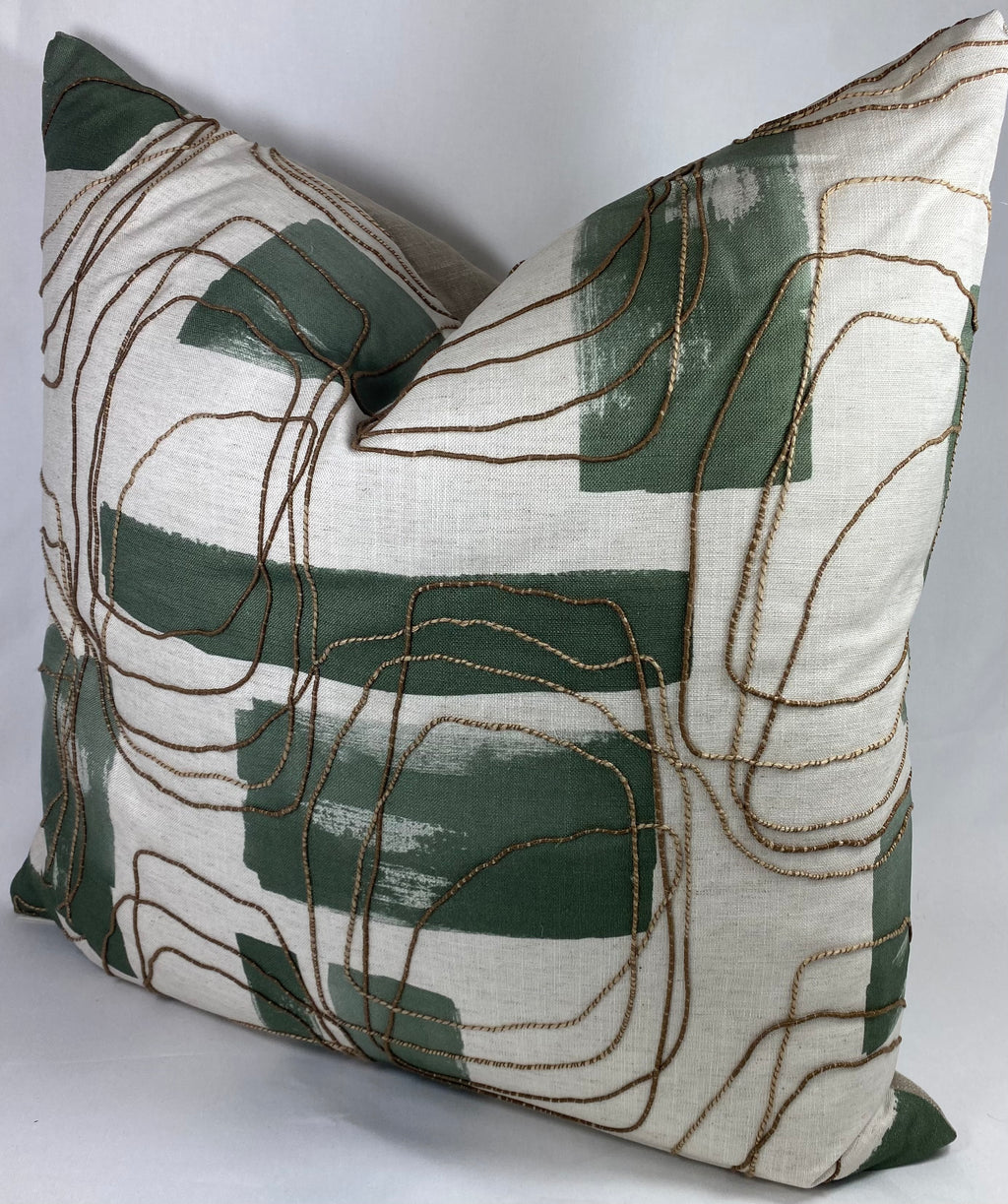 Luxury Pillow – 24" × 24" – Freeform Juniper