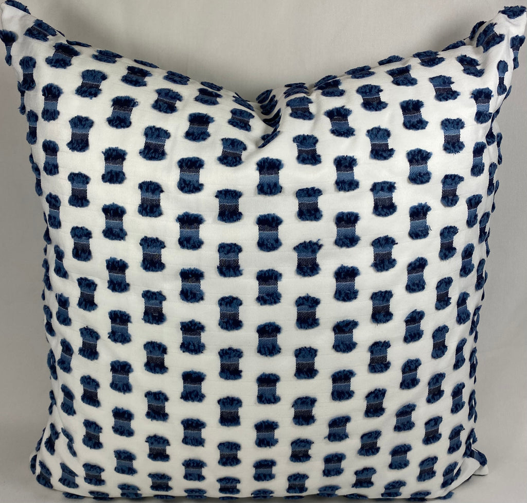 Luxury Outdoor Pillow – 22" × 22" – Fifi Indigo