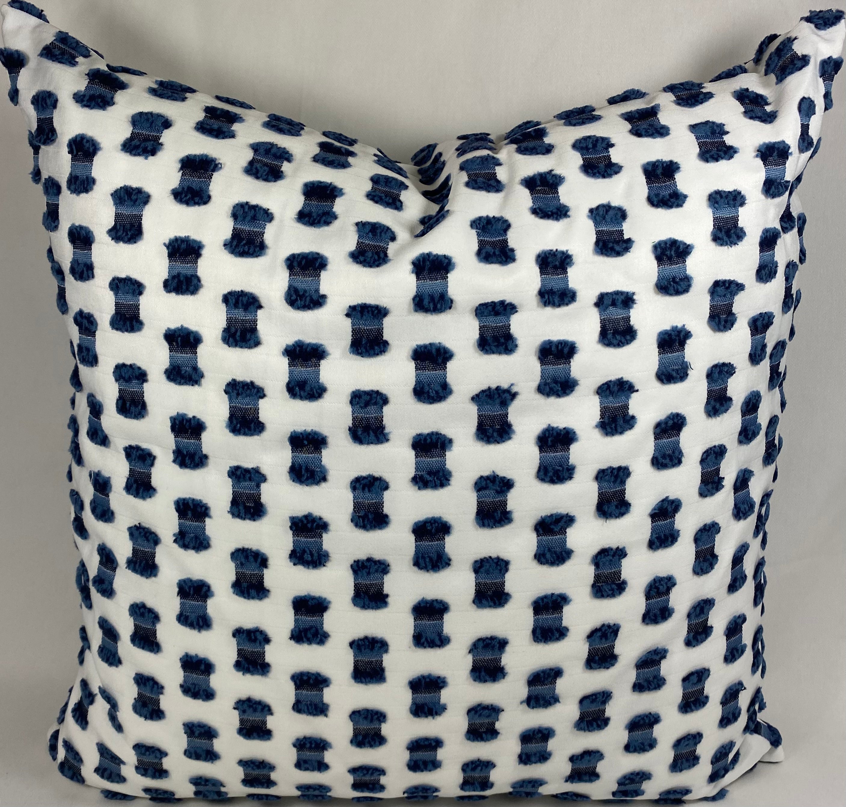 Luxury Outdoor Pillow – 22" × 22" – Fifi Indigo