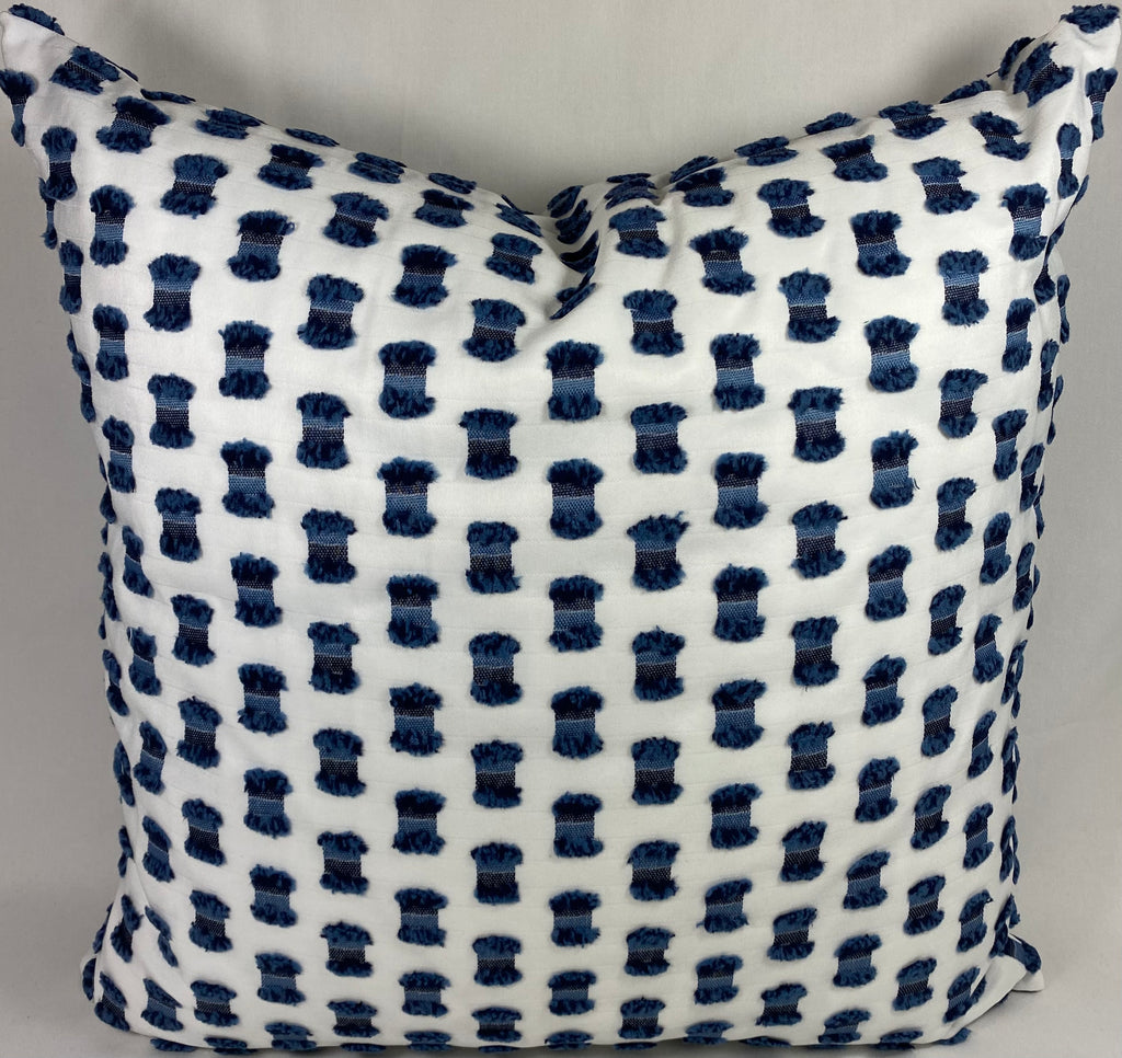 Luxury Outdoor Pillow – 22" × 22" – Fifi Indigo
