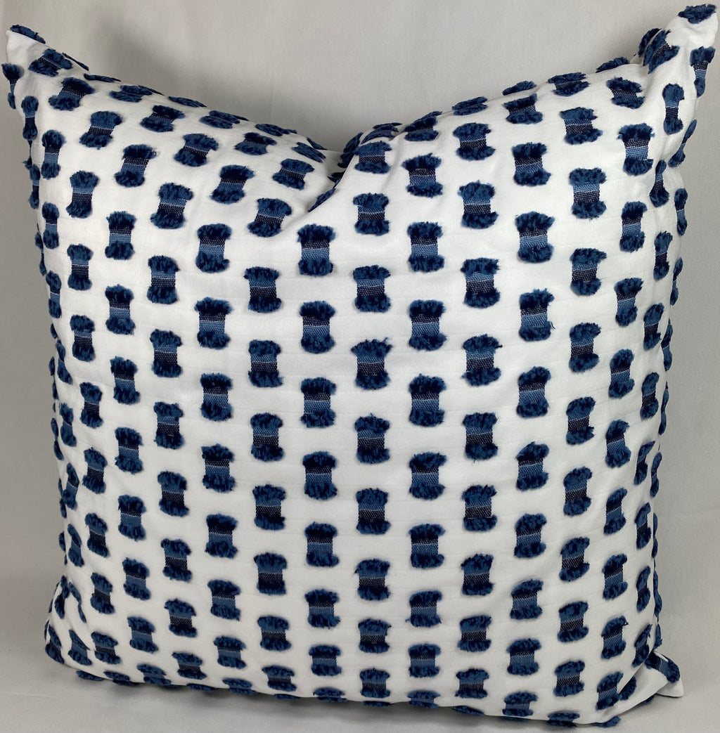 Luxury Outdoor Pillow – 22" × 22" – Fifi Indigo