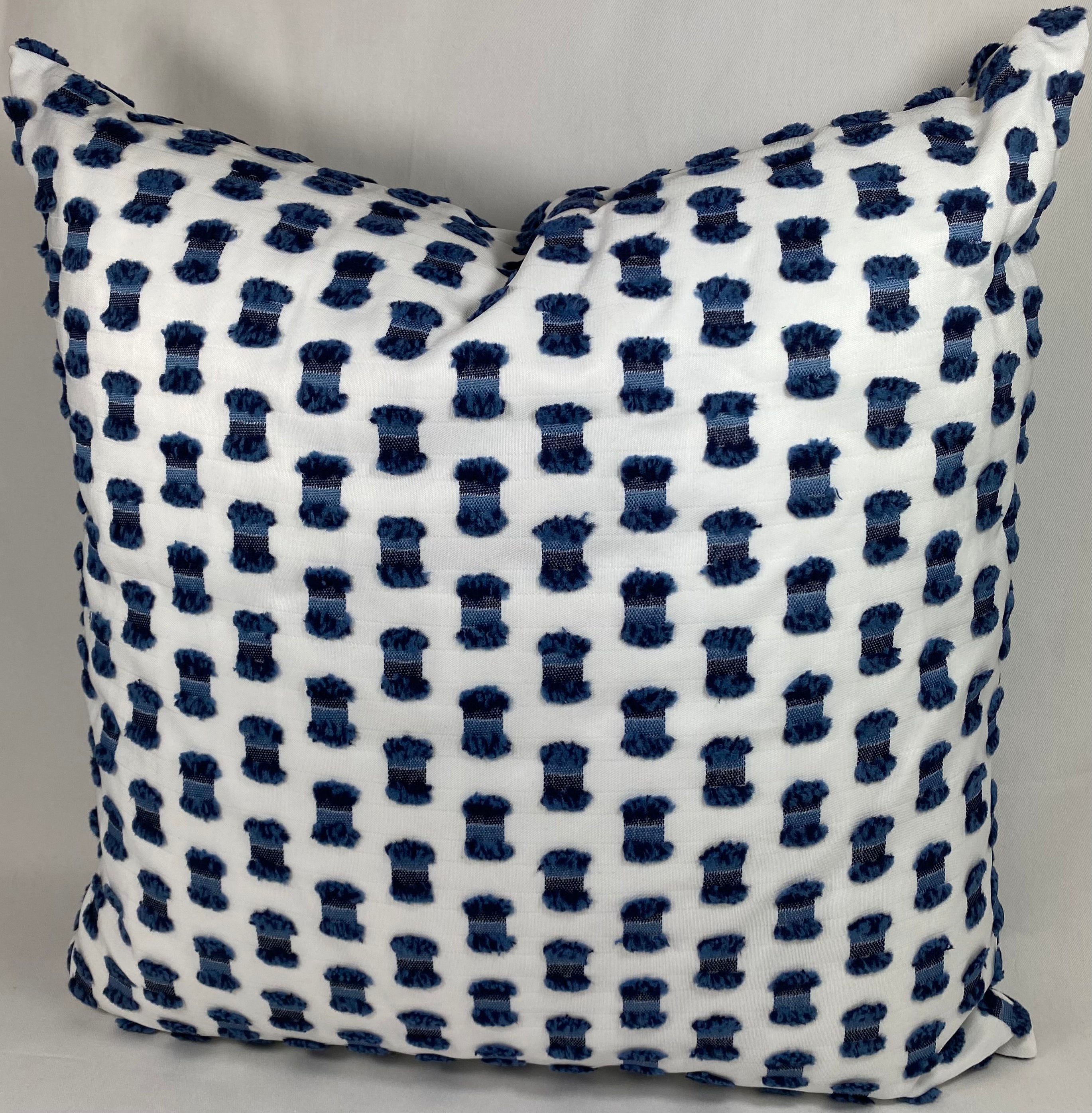 Luxury Outdoor Pillow – 22" × 22" – Fifi Indigo