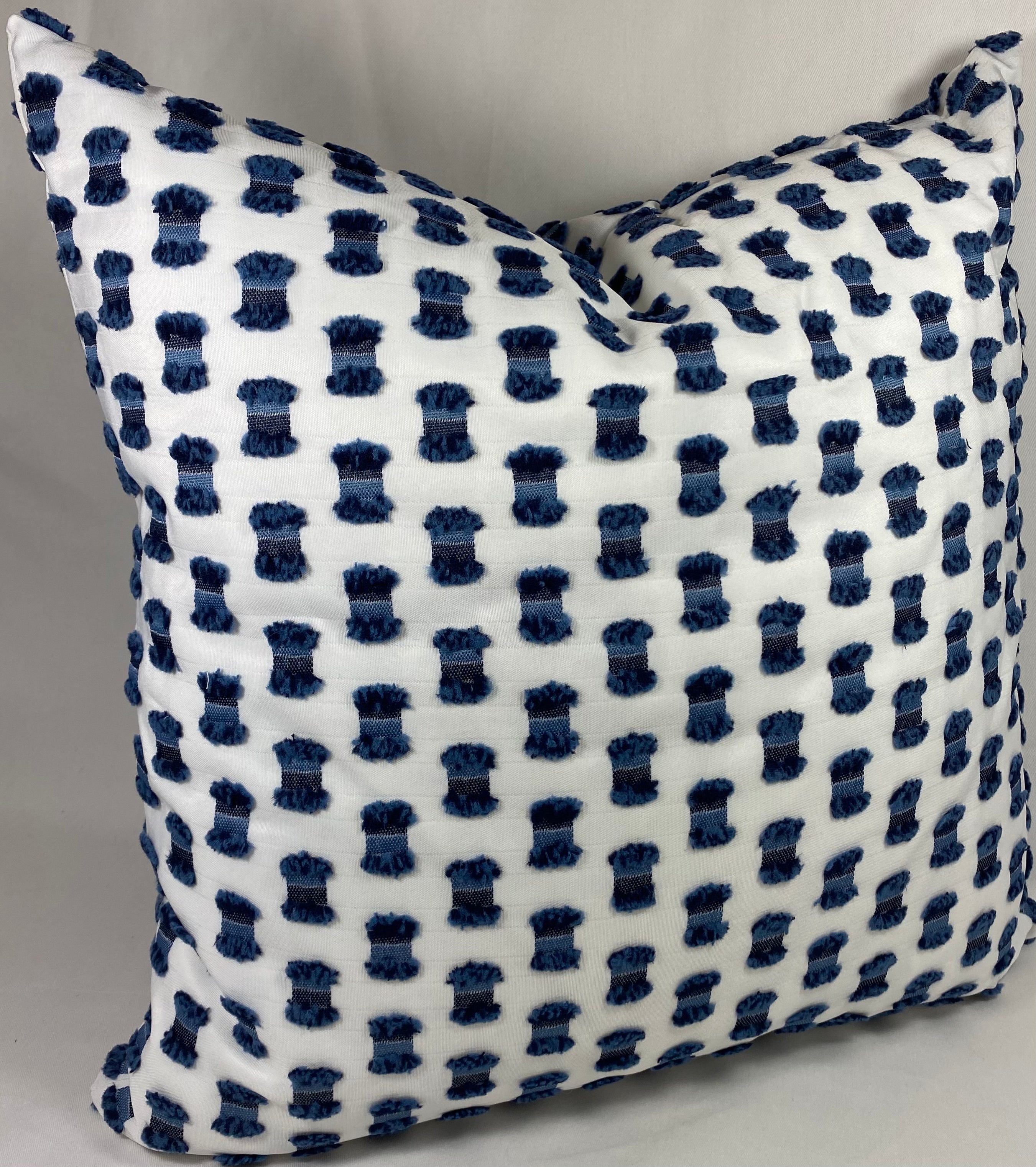 Luxury Outdoor Pillow – 22" × 22" – Fifi Indigo